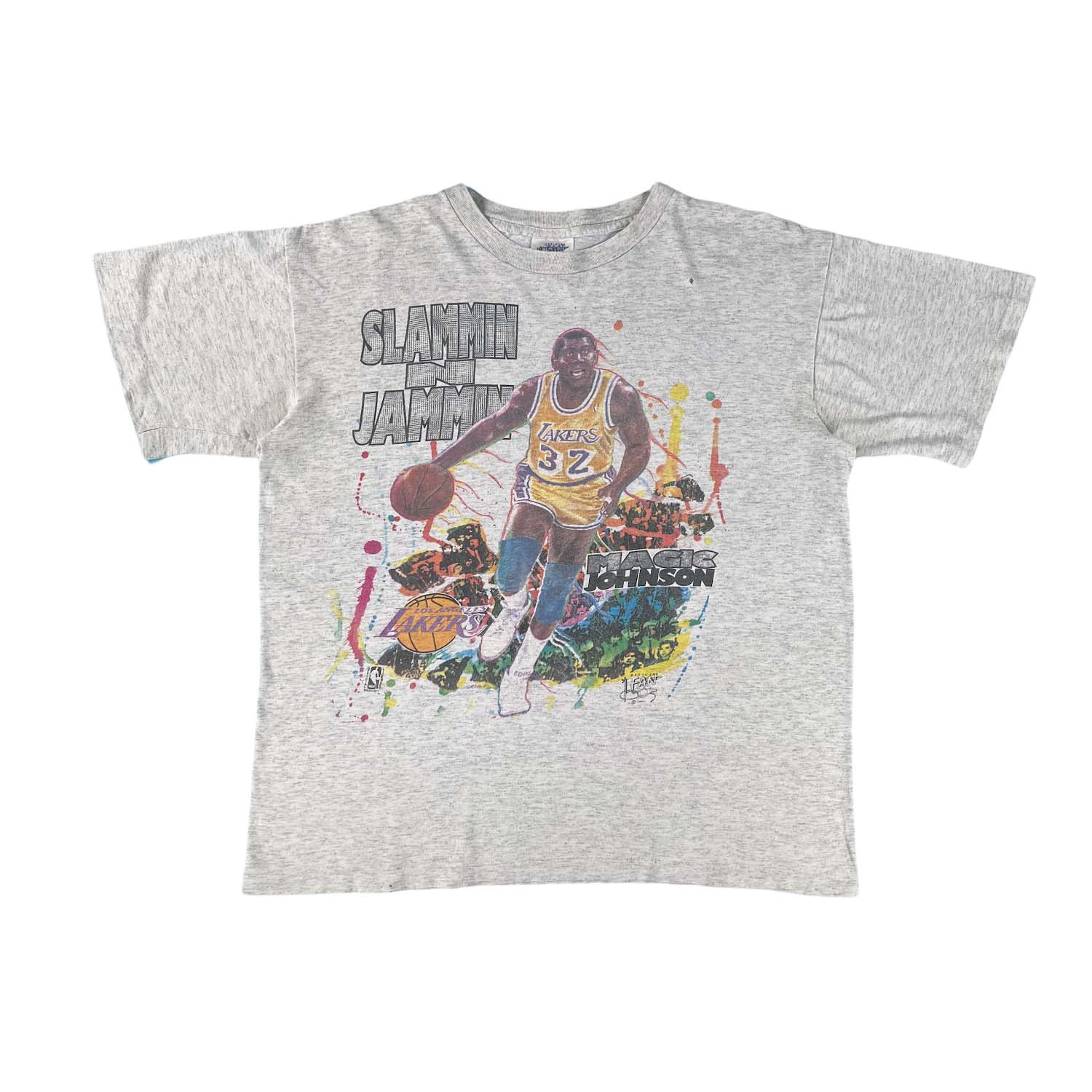 1990 Magic Johnson Slammin N Jammin tee L