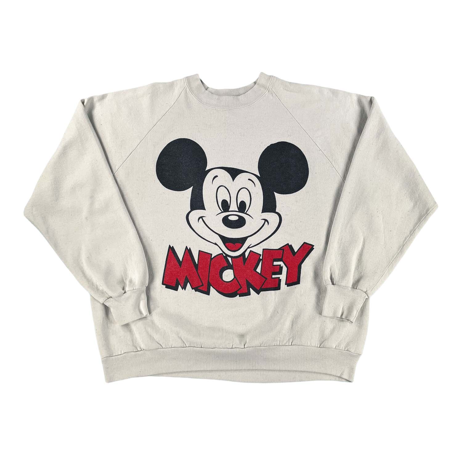 '80s Mickey Mouse big face crewneck L