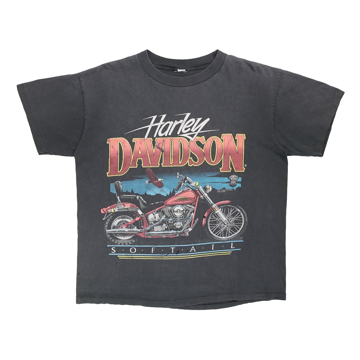 1991 Harley Davidson softail bike tee M/L