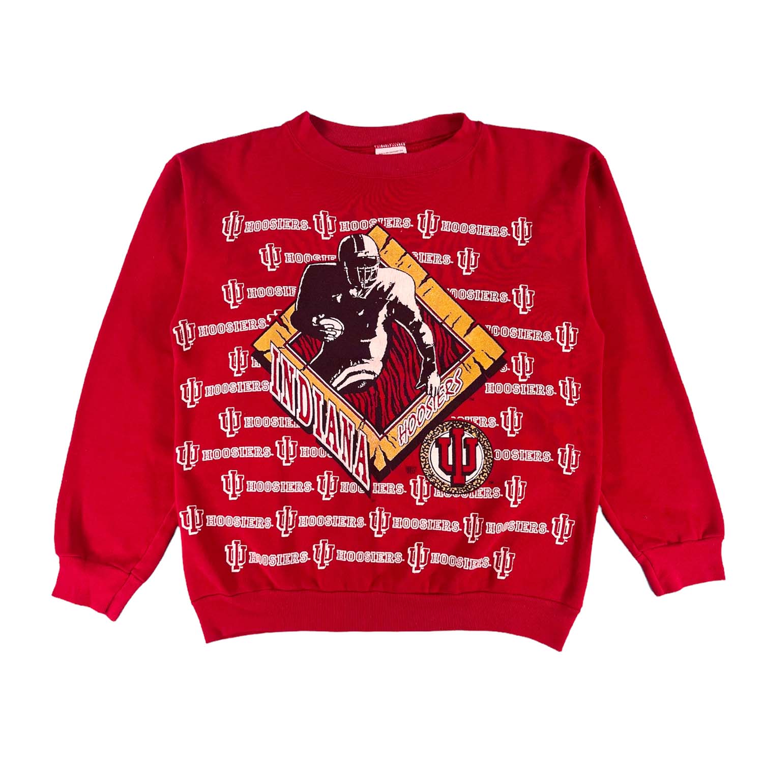 '90s Indiana Hoosiers football crewneck M
