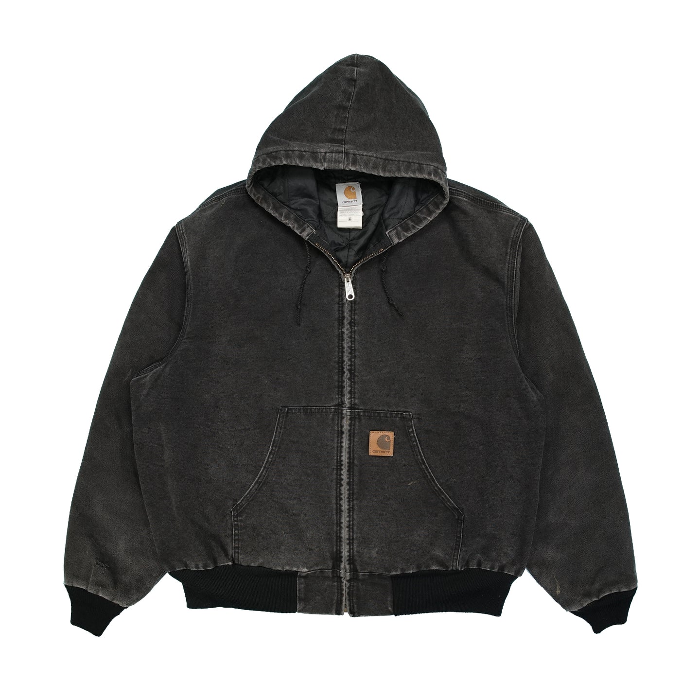 Vintage Carhartt full zip faded black jacket XXL