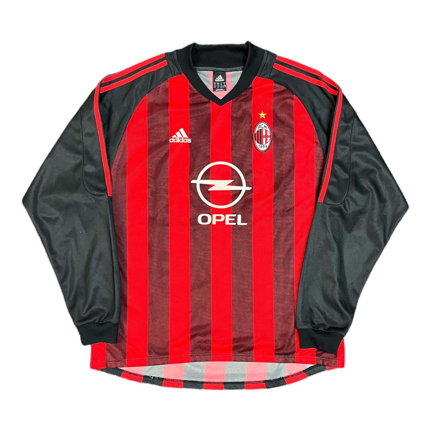 トップ XL jersey longsleeve Milan AC Adidas 02-'03 – Vintage Again Gone 応援グッズ
