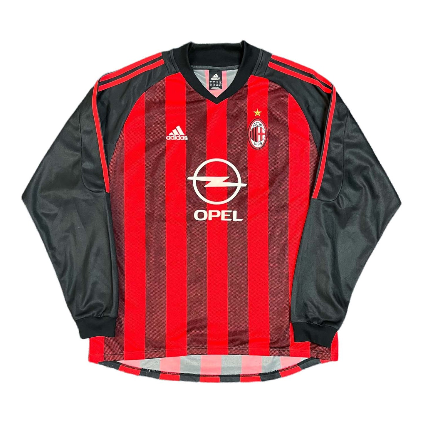 '02-'03 Adidas AC Milan longsleeve jersey XL