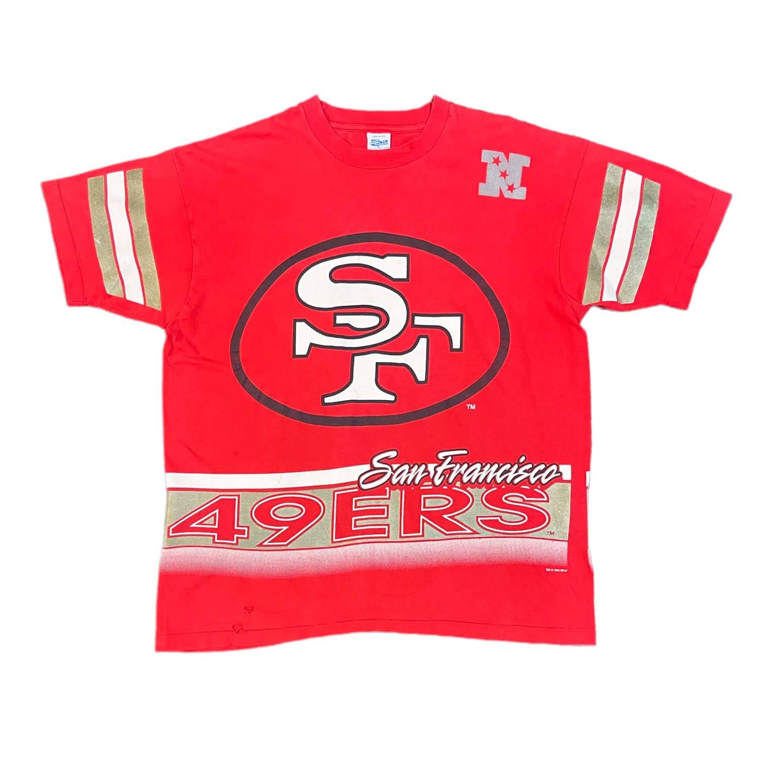 1995 SF 49ers Salem AOP tee XL