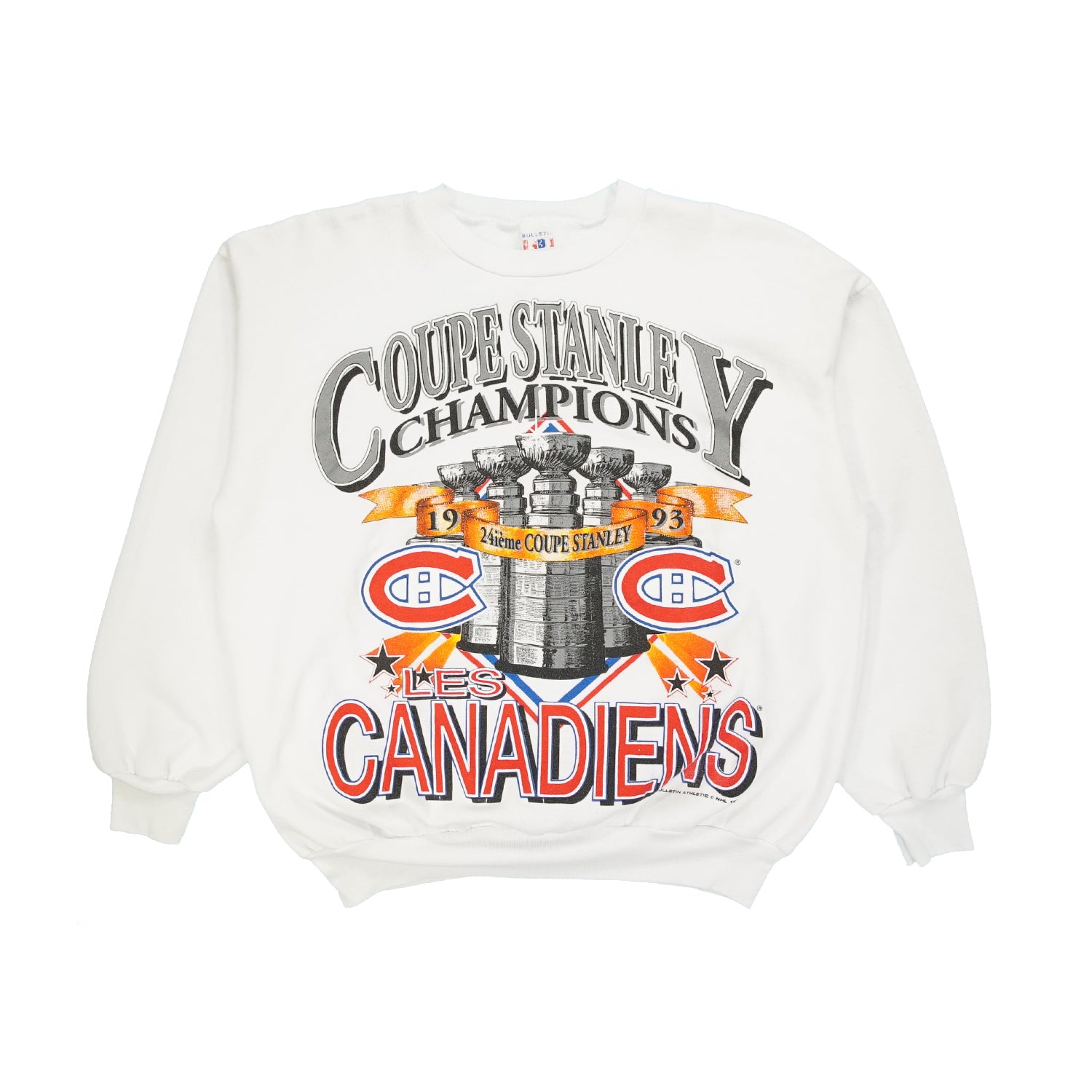 1993 Montreal Canadiens Coupe Stanley Champions crewneck XL
