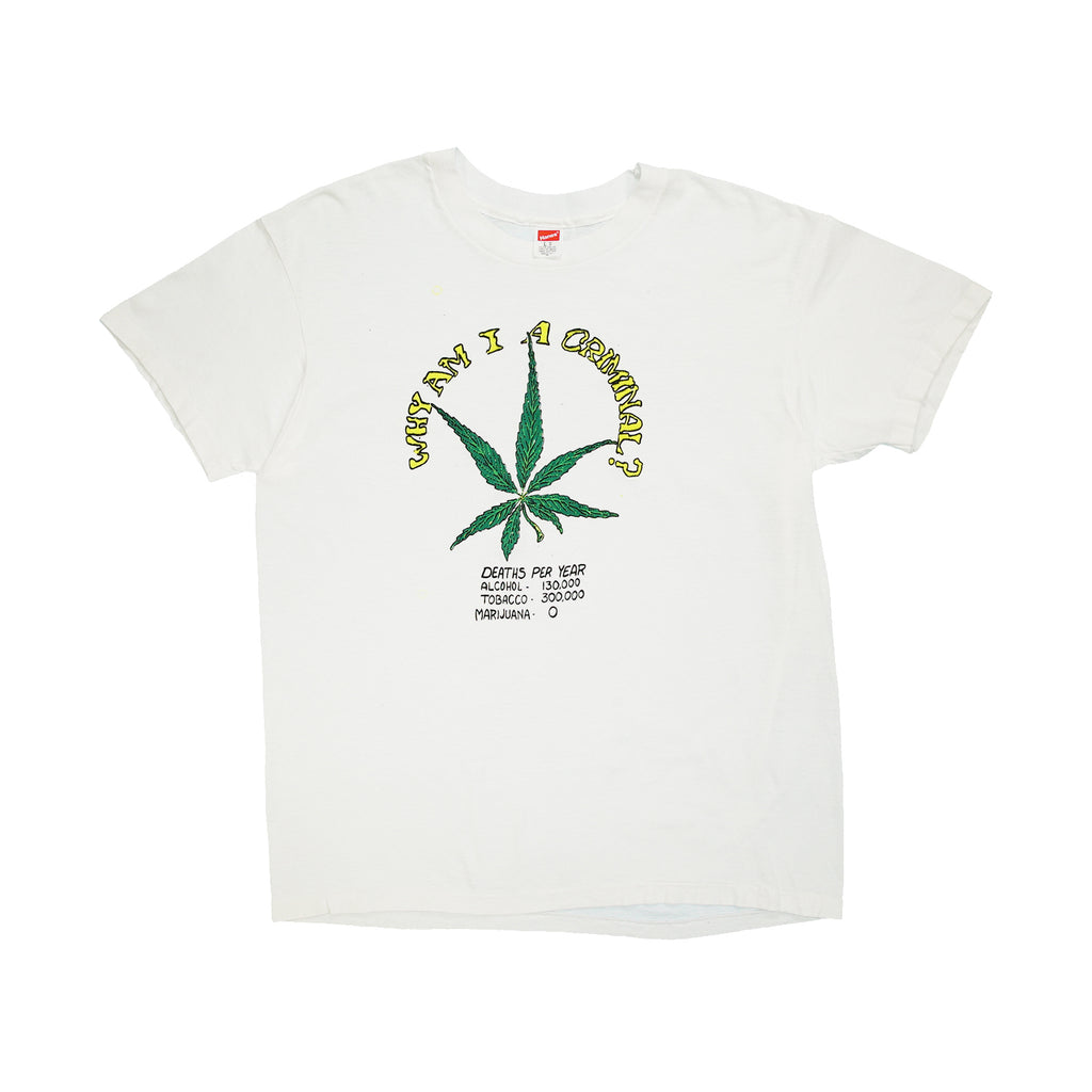 80s "Why am I a criminal?" tee M