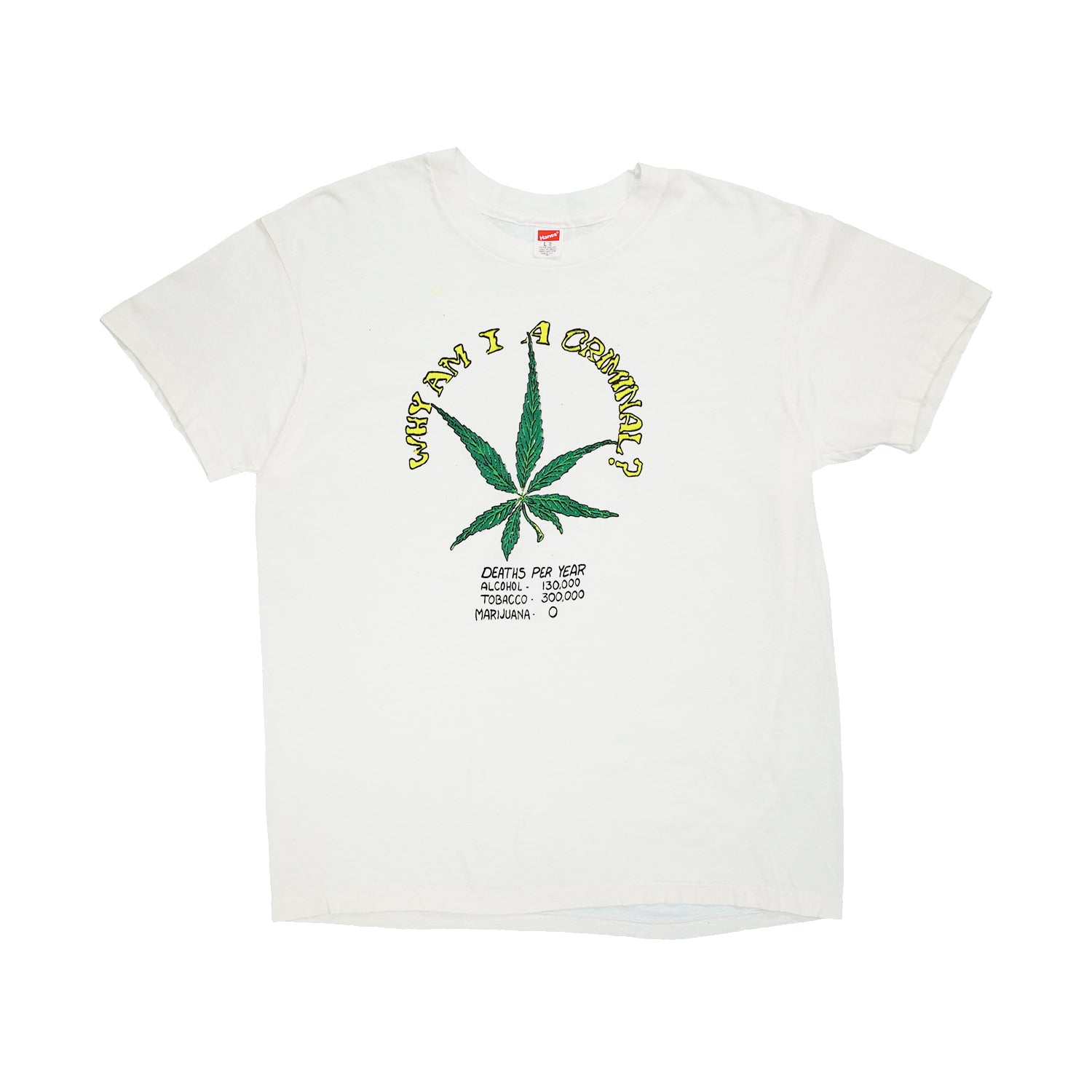 80s "Why am I a criminal?" tee M
