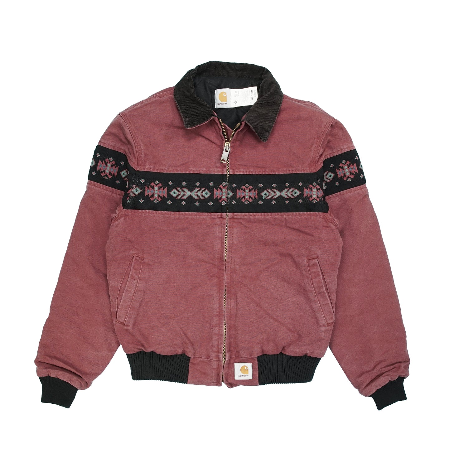 Vintage Carhartt Aztec denim jacket M