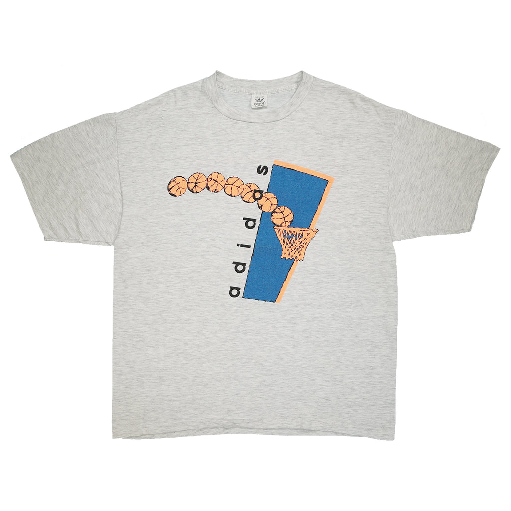 Vintage Adidas basketball graphic tee XL