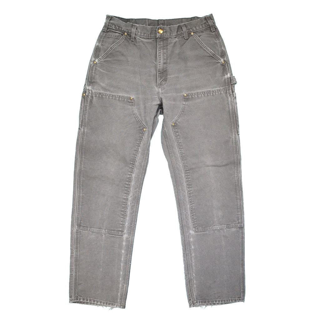 Vintage Carhartt double knee denim grey 33" x 32.5"