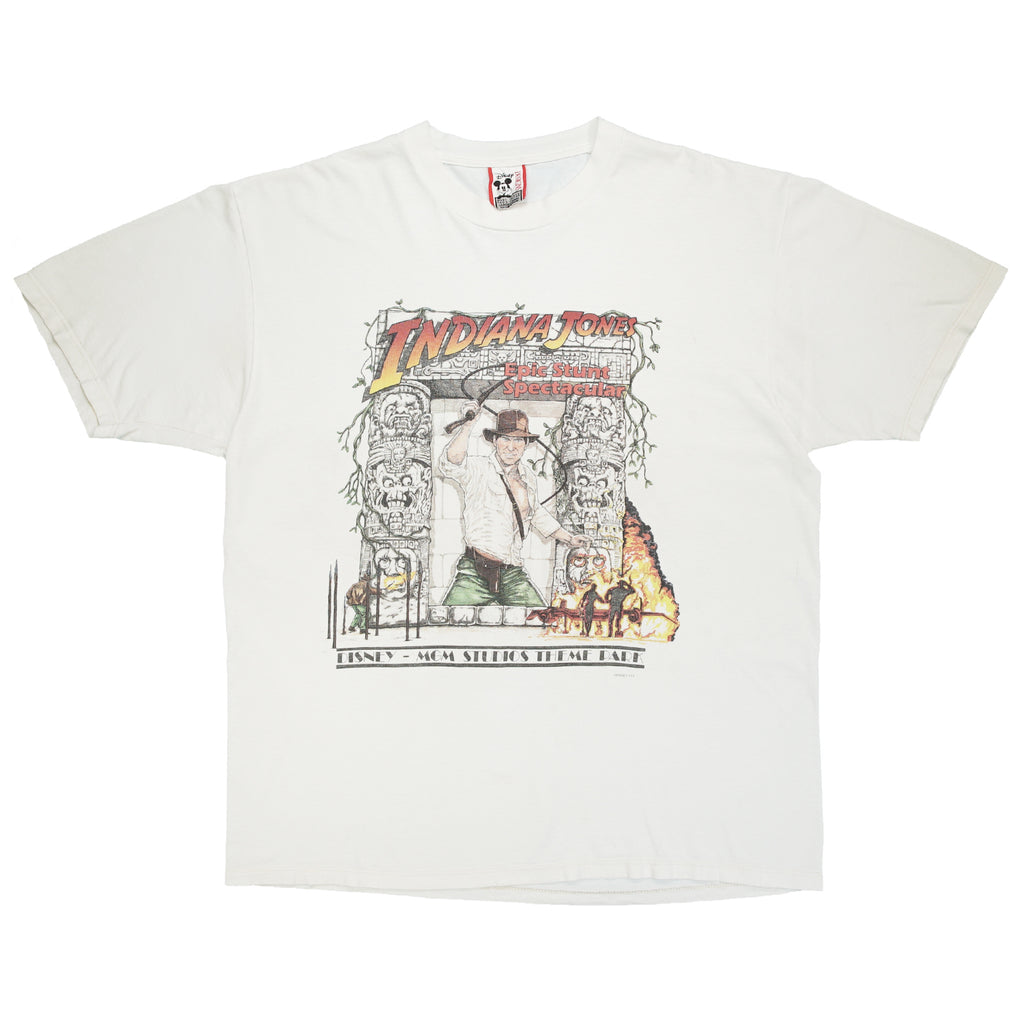 '90s Indiana Jones Epic Stunt Spectacular theme park tee XL