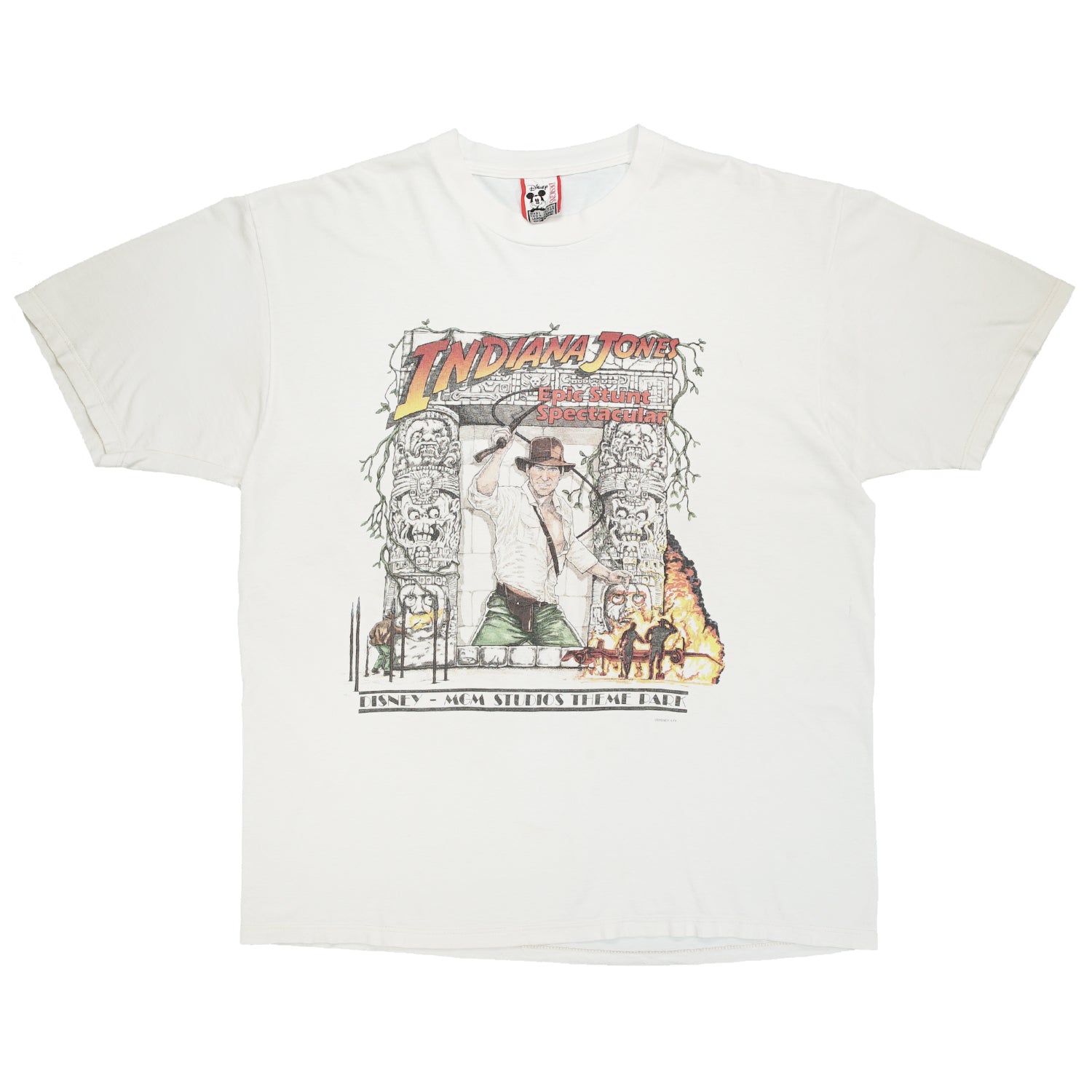 '90s Indiana Jones Epic Stunt Spectacular theme park tee XL