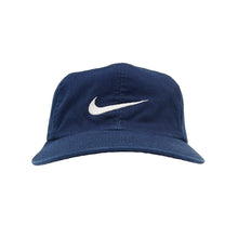 Load image into Gallery viewer, &#39;90s Nike mini swoosh strapback hat navy blue
