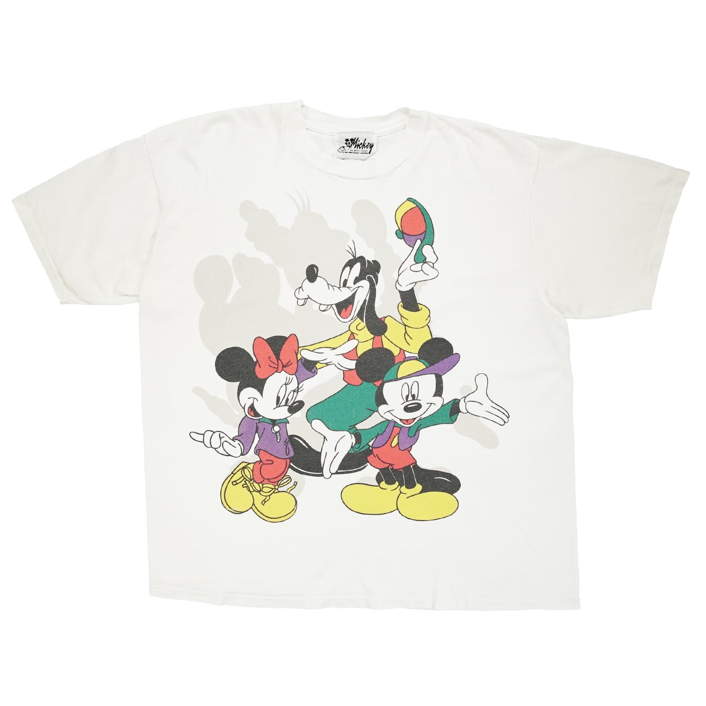 Vintage Disney Mickey Minnie Goofy tee L