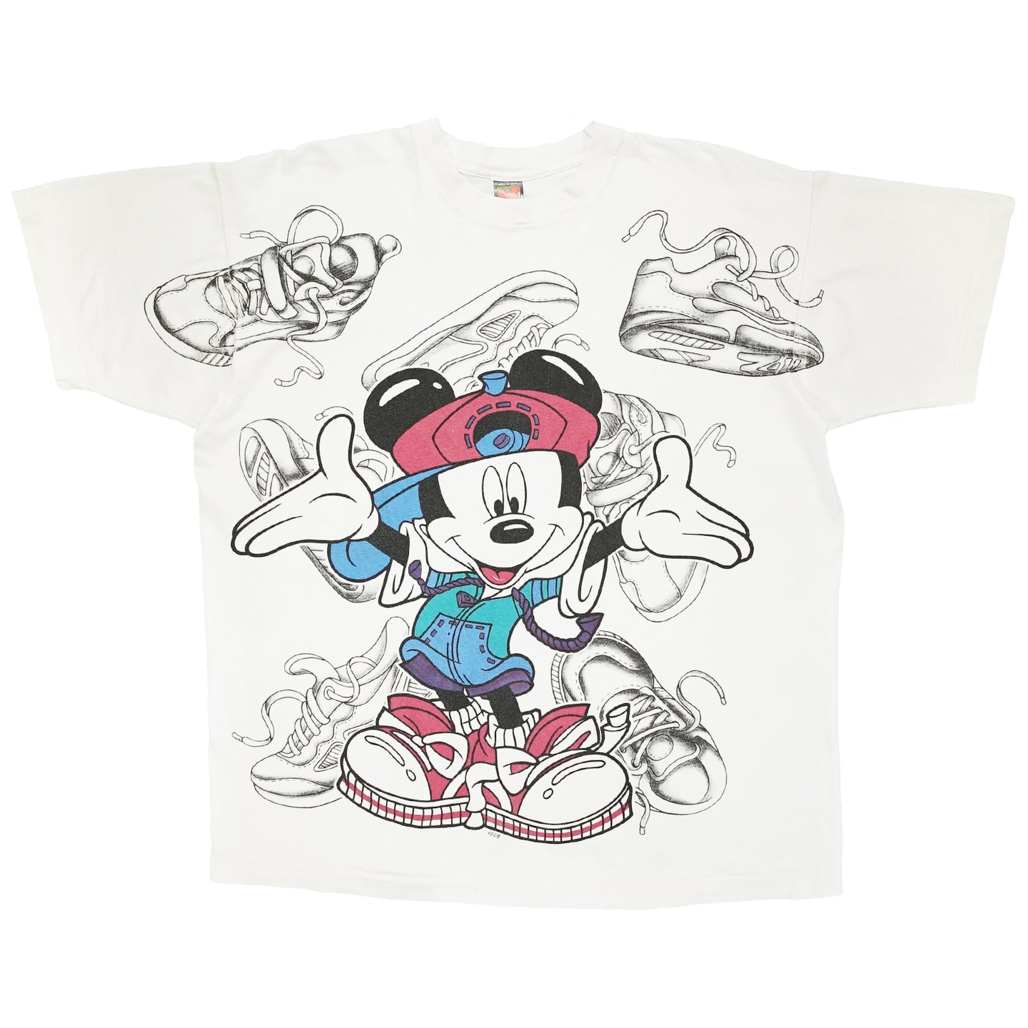 Vintage Mickey Mouse sneakers tee XL