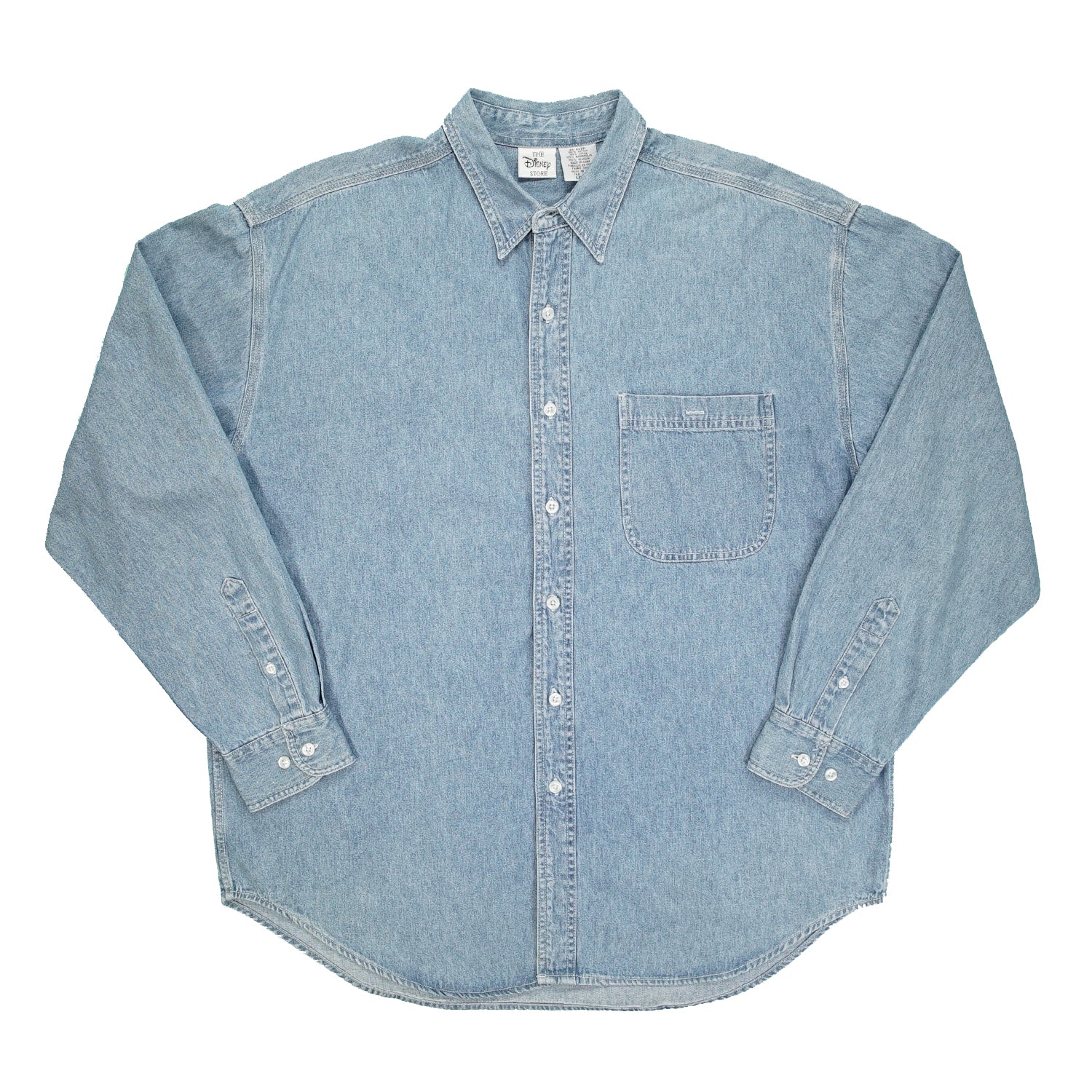 Vintage Disney family embroidered denim shirt XL