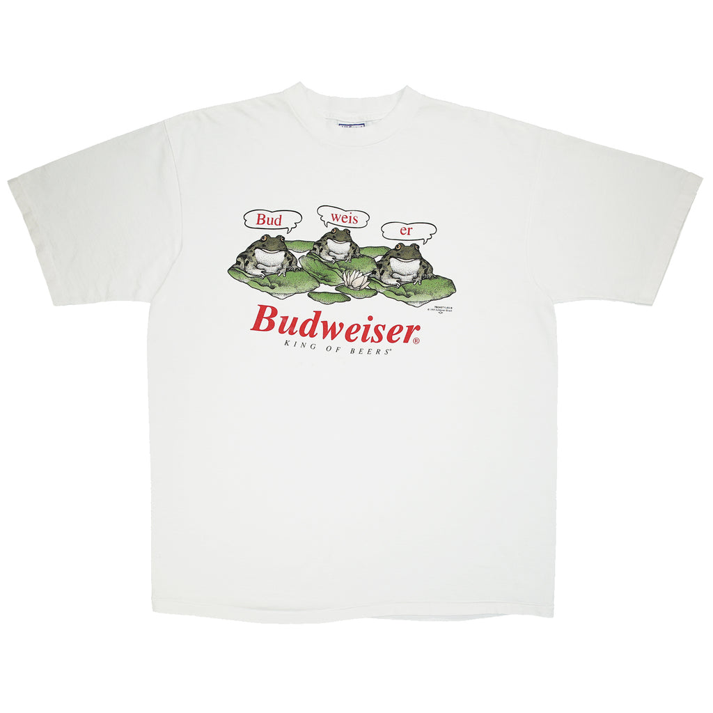 1995 Budweiser frogs graphic tee XL