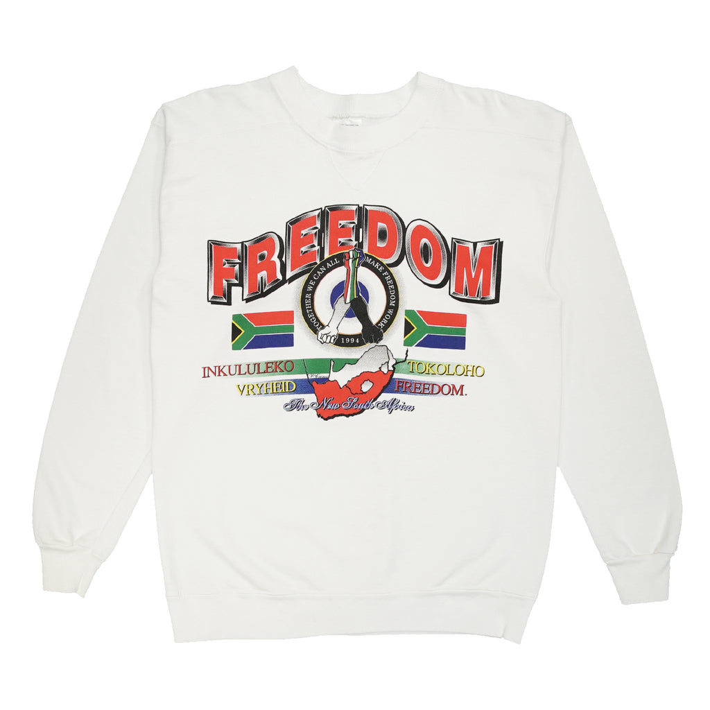 1994 Freedom of Apartheid South Africa crewneck L