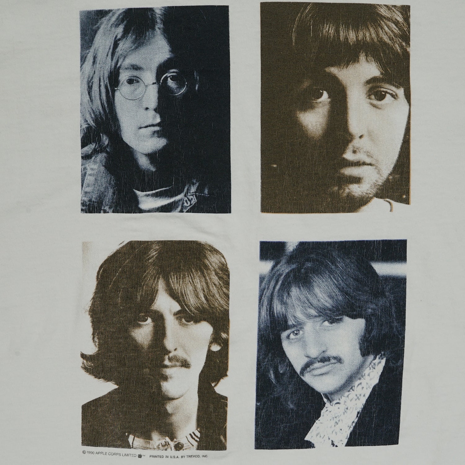 1990 The Beatles portraits tee XL