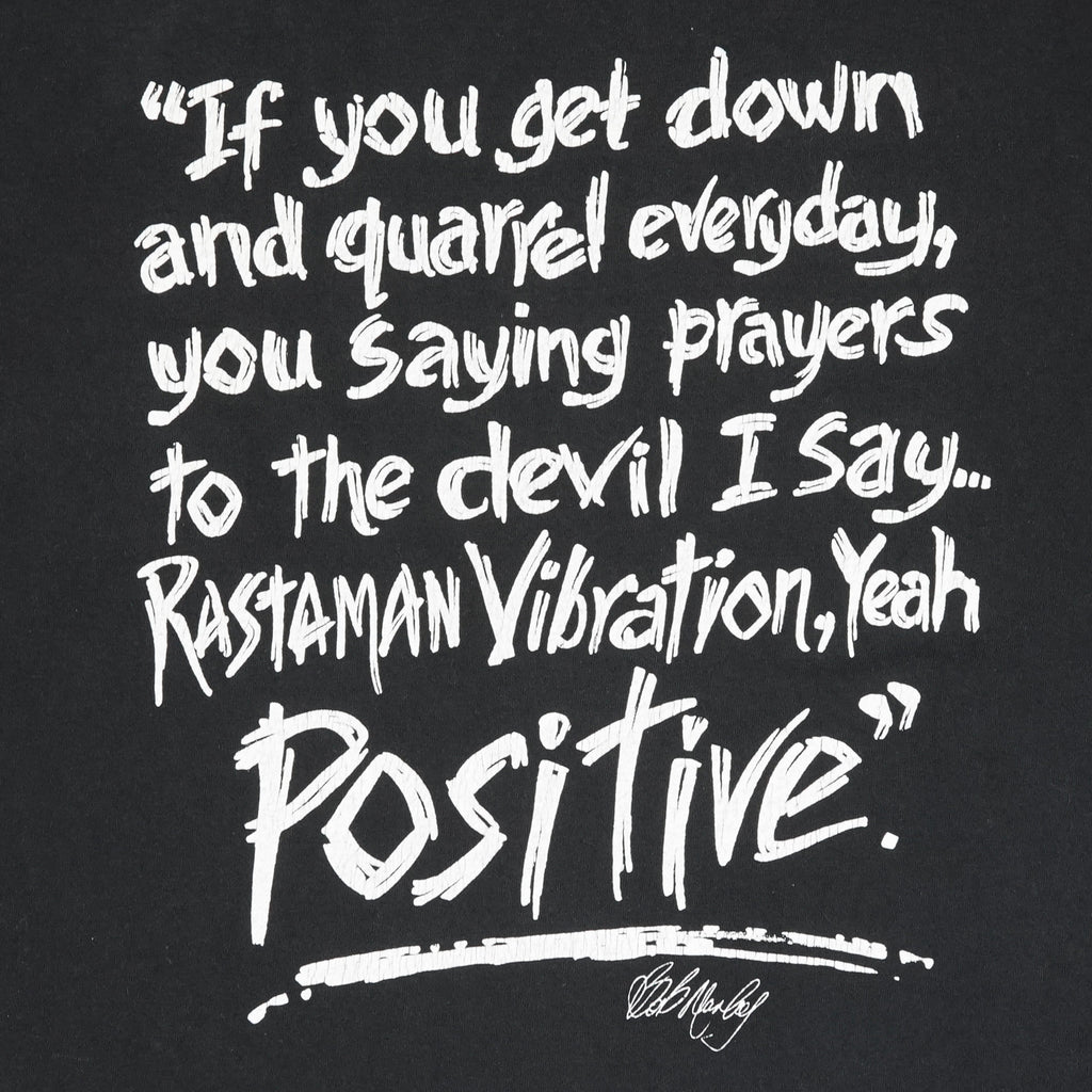 1996 Bob Marley Positive Vibration tee L