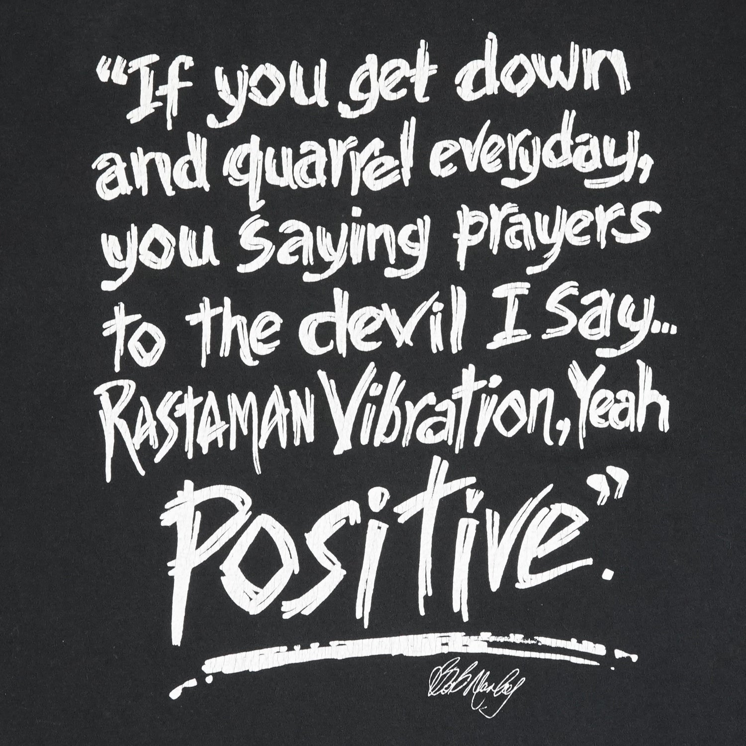 1996 Bob Marley Positive Vibration tee L