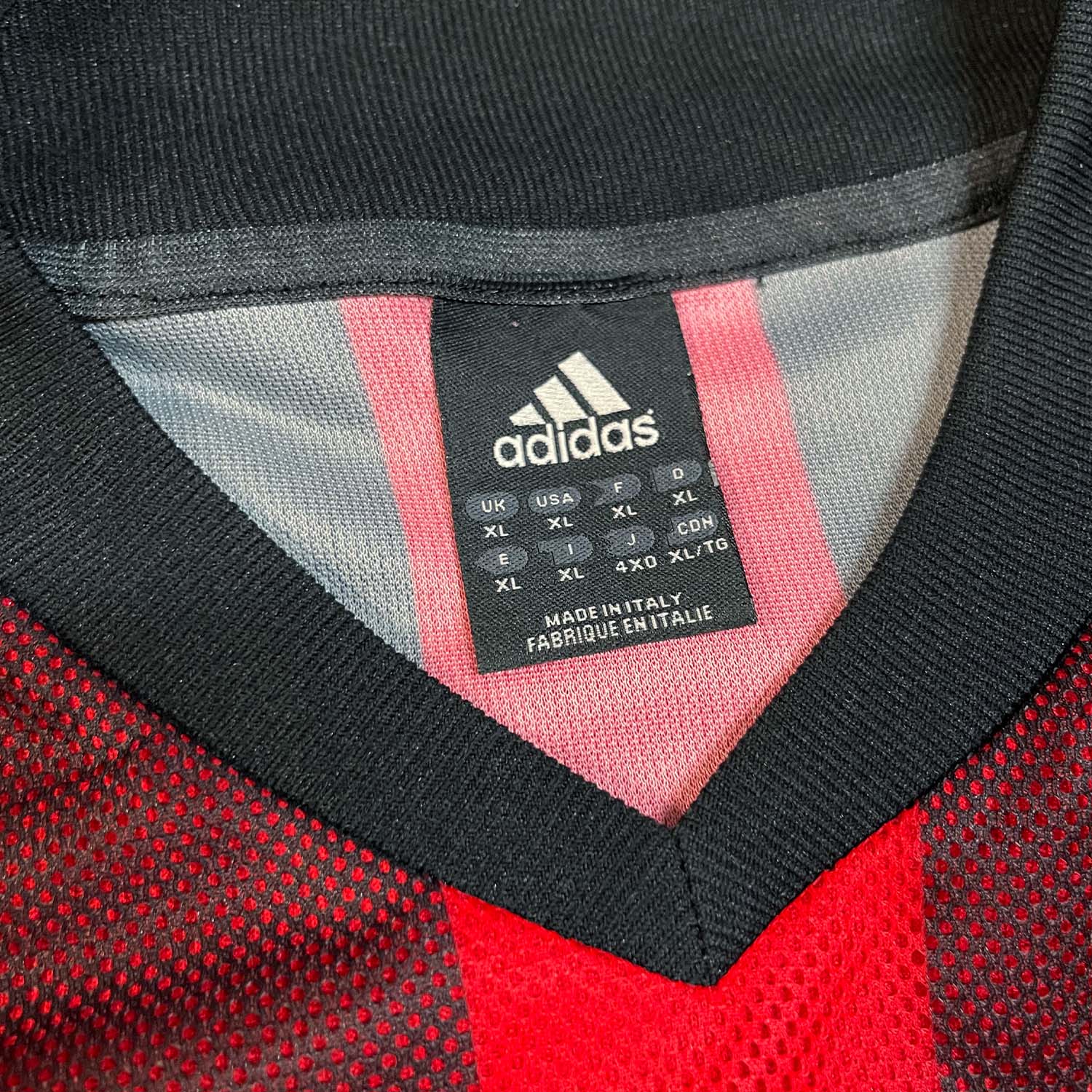 '02-'03 Adidas AC Milan longsleeve jersey XL