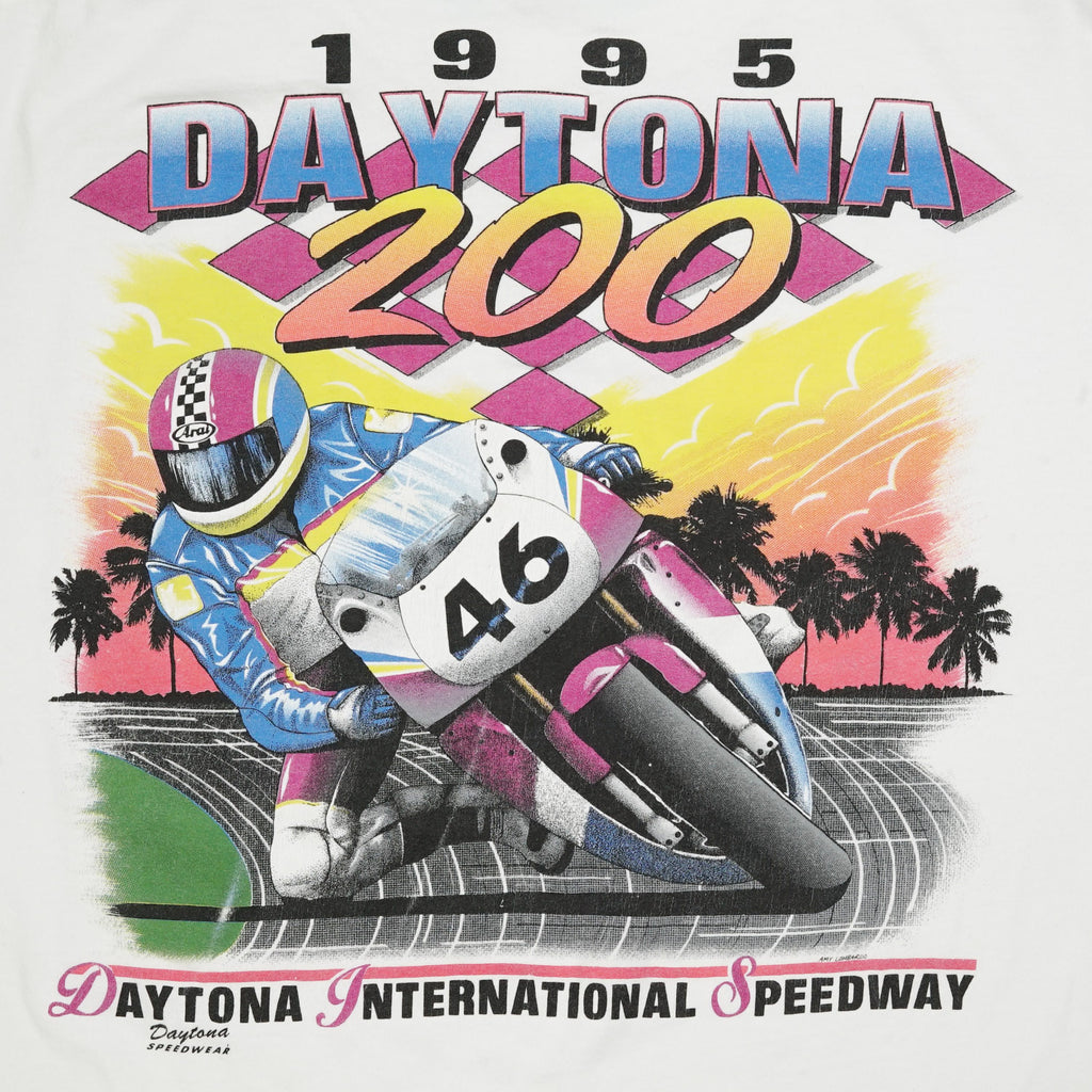 1995 Daytona 200 bike racing tee XL