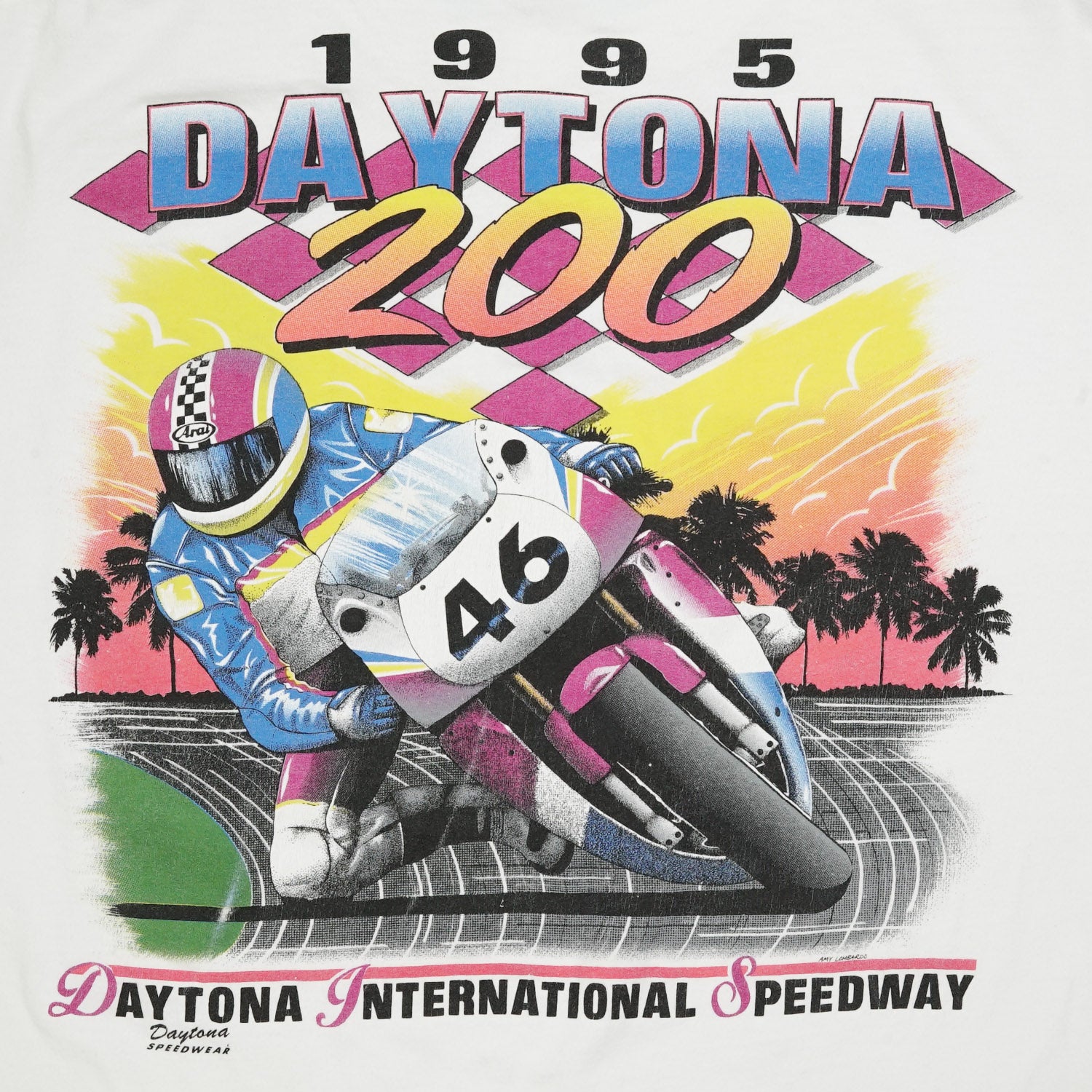 1995 Daytona 200 bike racing tee XL