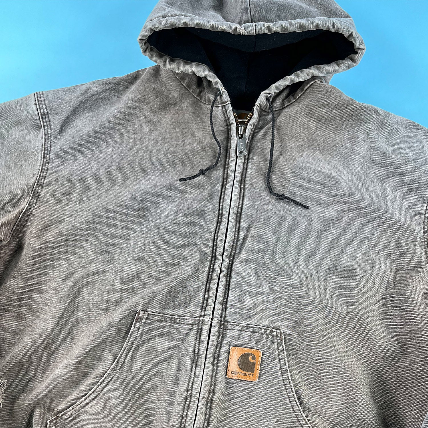 Vintage Carhartt full zip denim jacket XL/XXL