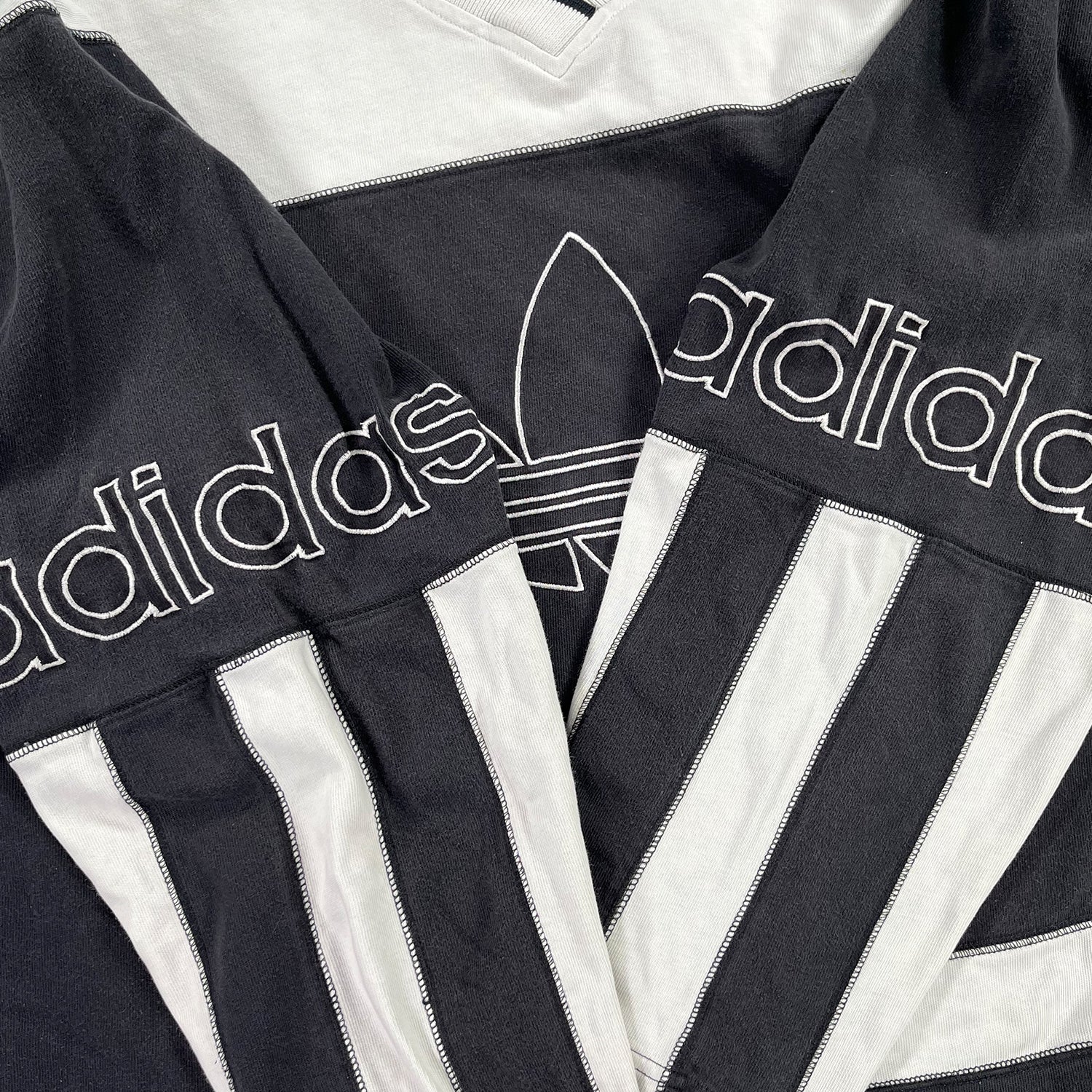 '90s Adidas striped longsleeve shirt XL