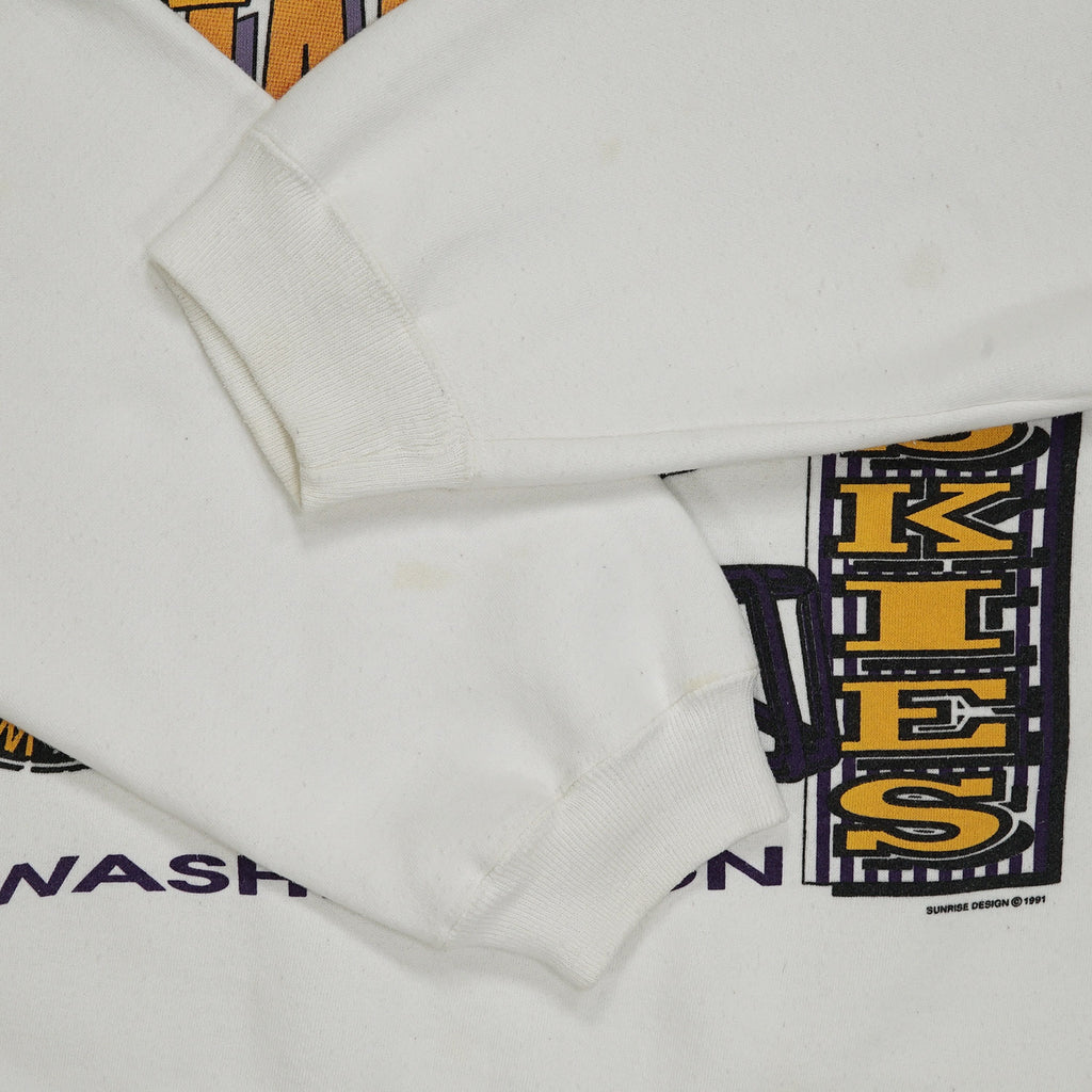 1991 National Champions Washington Huskies crewneck L