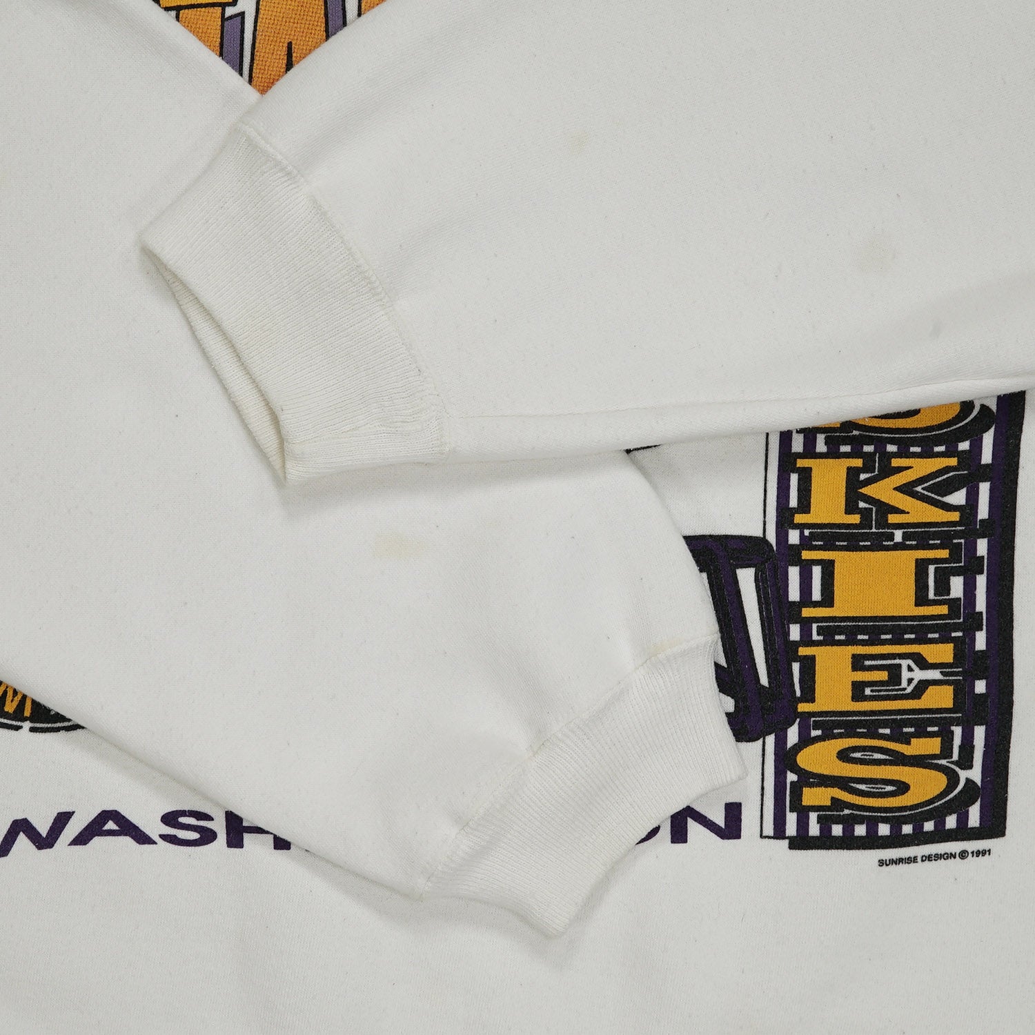 1991 National Champions Washington Huskies crewneck L