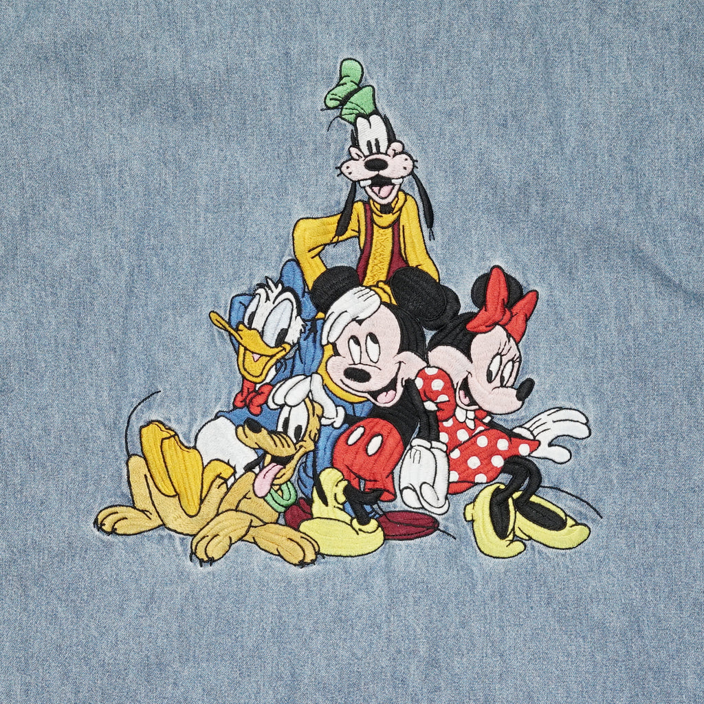 Vintage Disney family embroidered denim shirt XL