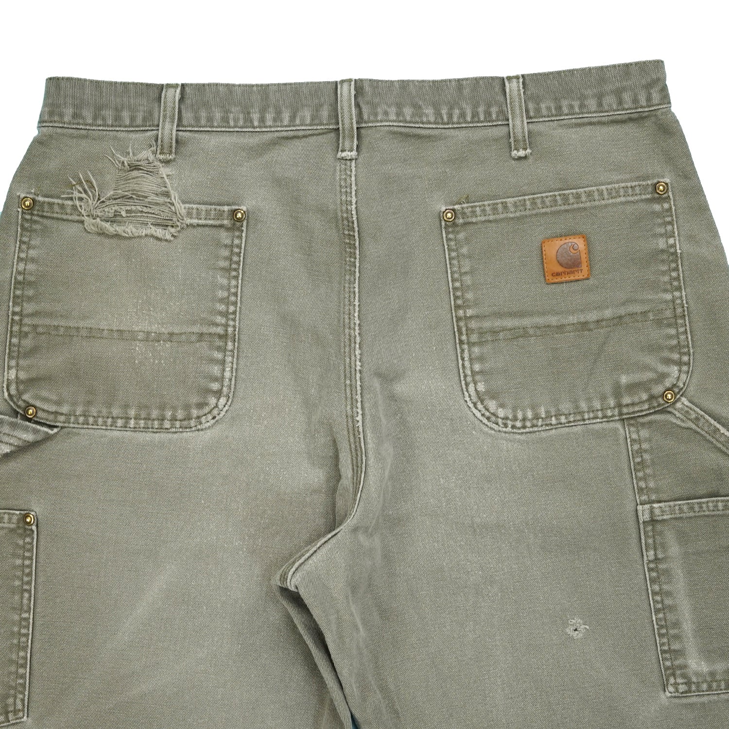 Carhartt double knee denim green 34" x 31"