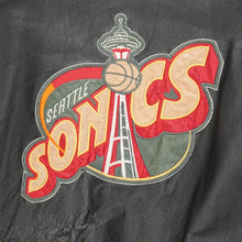 Load image into Gallery viewer, Vintage Seattle Sonics leather Pro Player jacket XL
