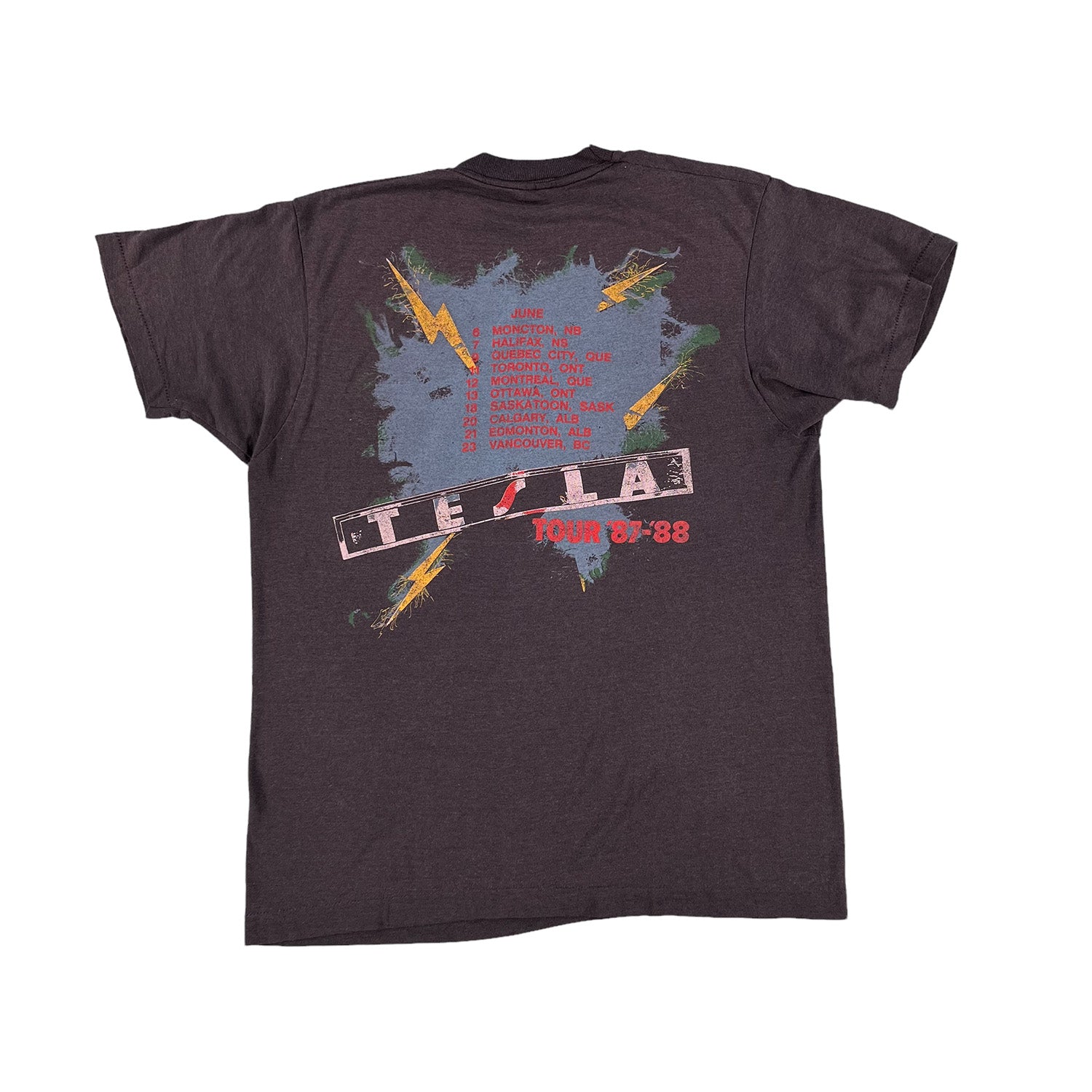 1987 Tesla Canadian tour tee M/L