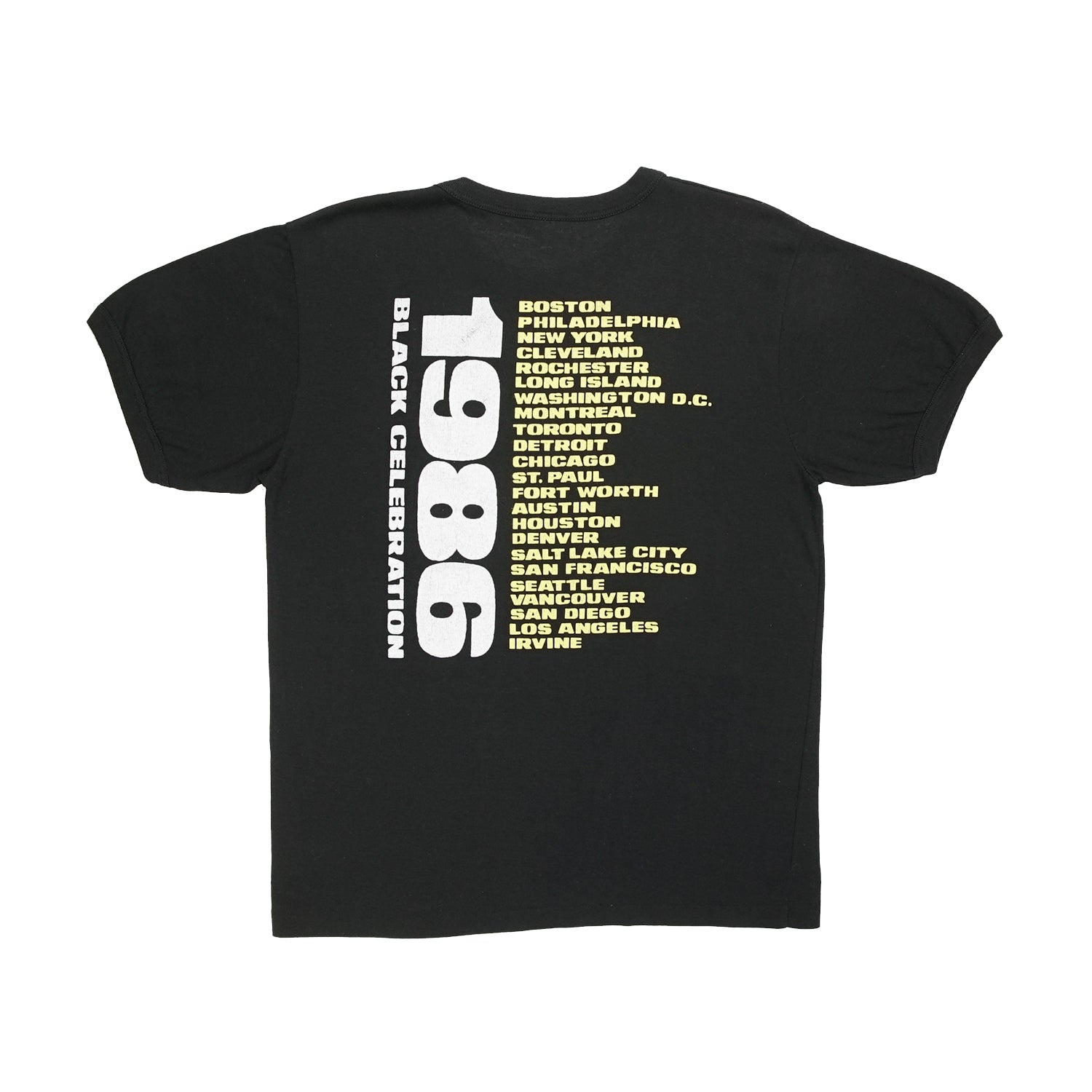 1986 Depeche Mode "A Black Celebration" tour tee L