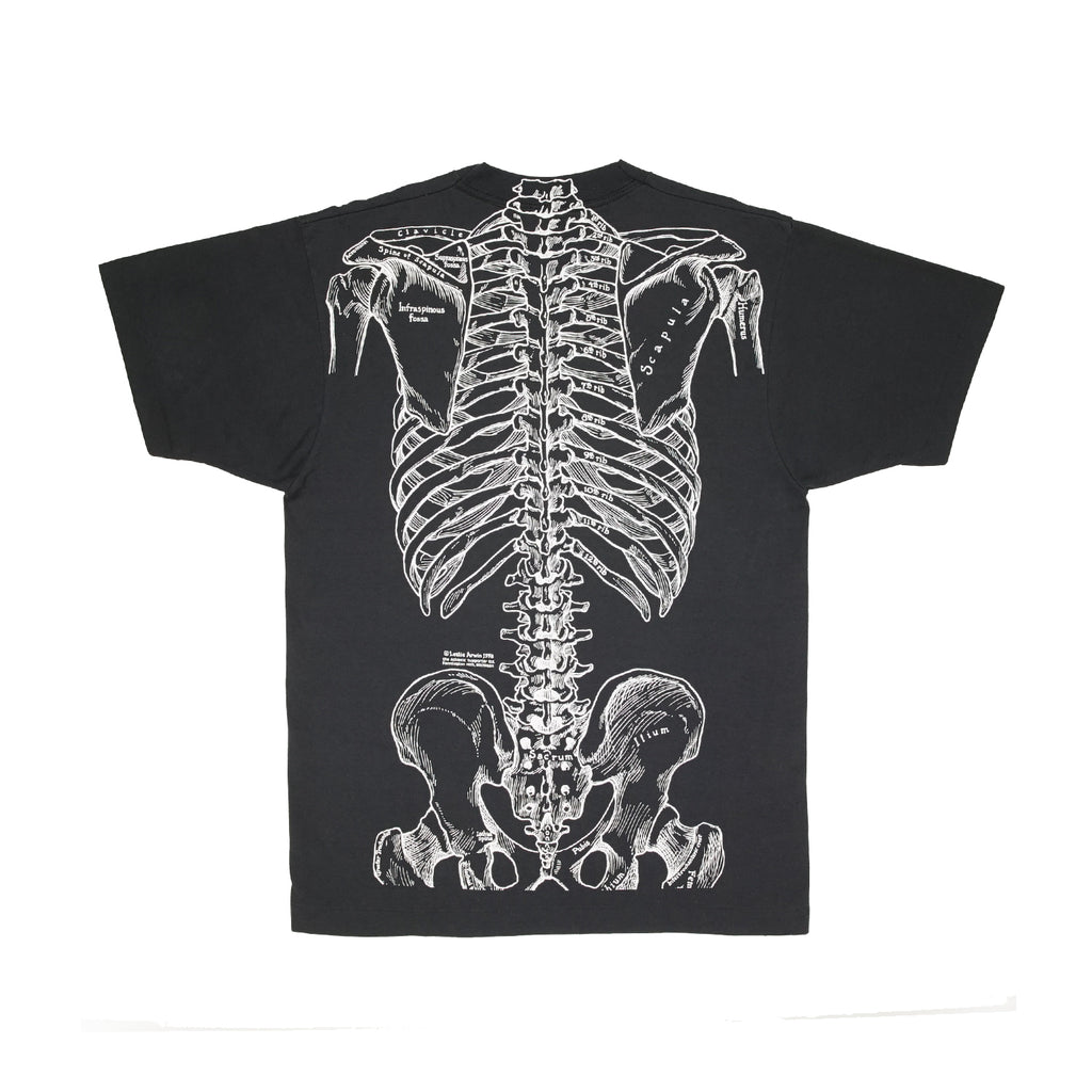 Vintage Leslie Arwin skeletal anatomy tee M