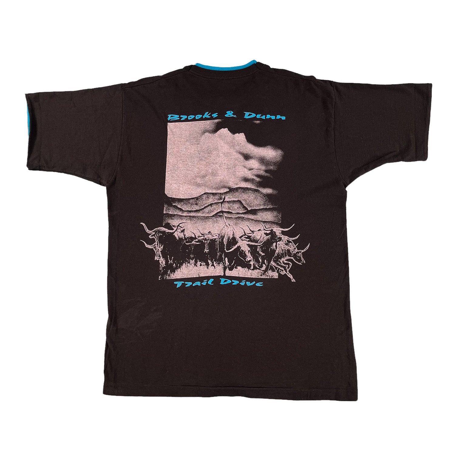 1992 Brooks & Dunn Trail Drive band tee L