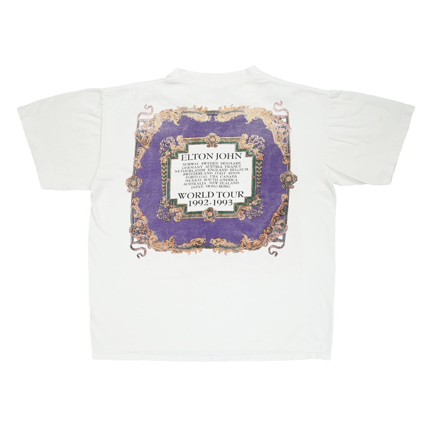 1992/93 Elton John Versace tour tee L