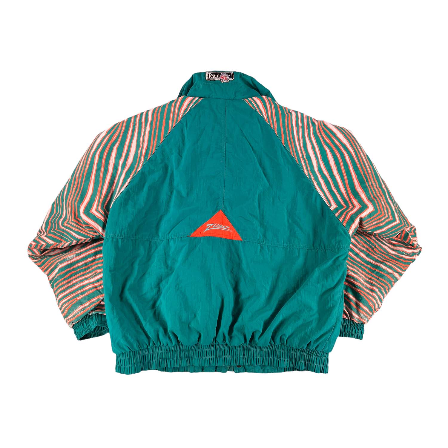 '90s Miami Dolphins Zubaz pattern NFL puffer jacket L/XL