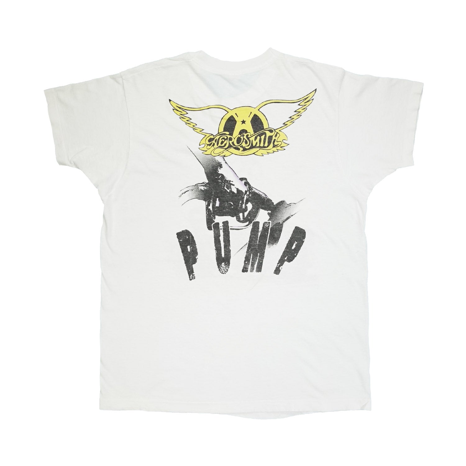 1989 Aerosmith PUMP trucks band tee XL