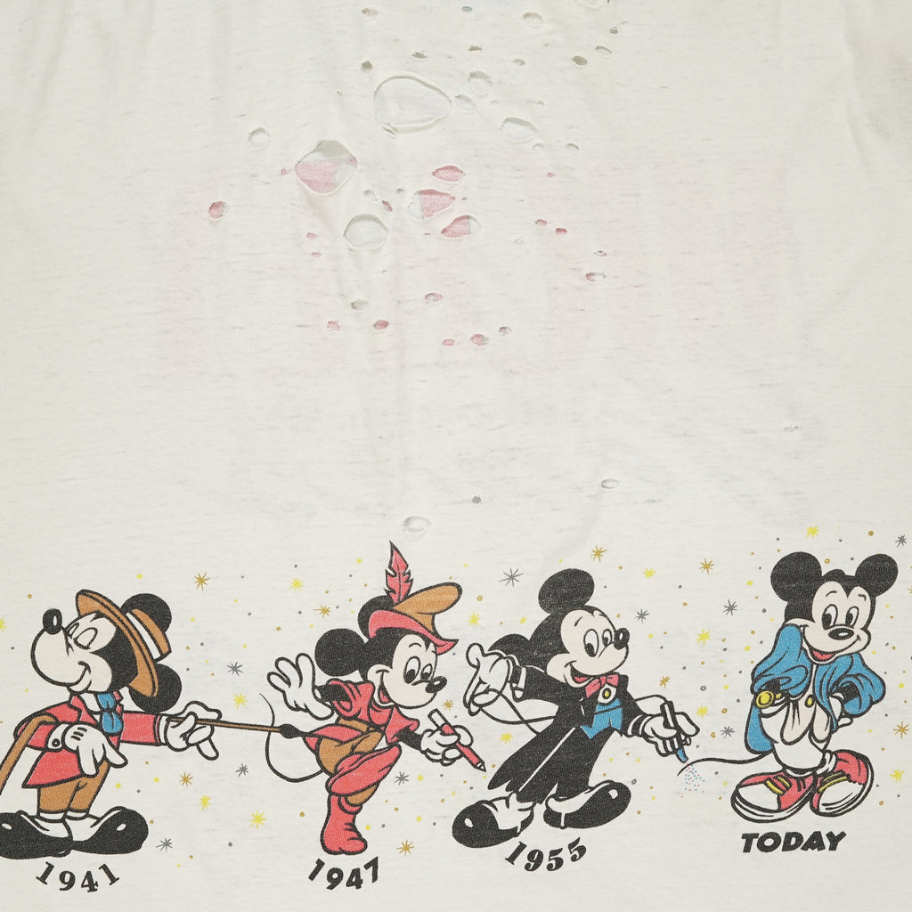 '90s Mickey Through the Years distressed tee XL