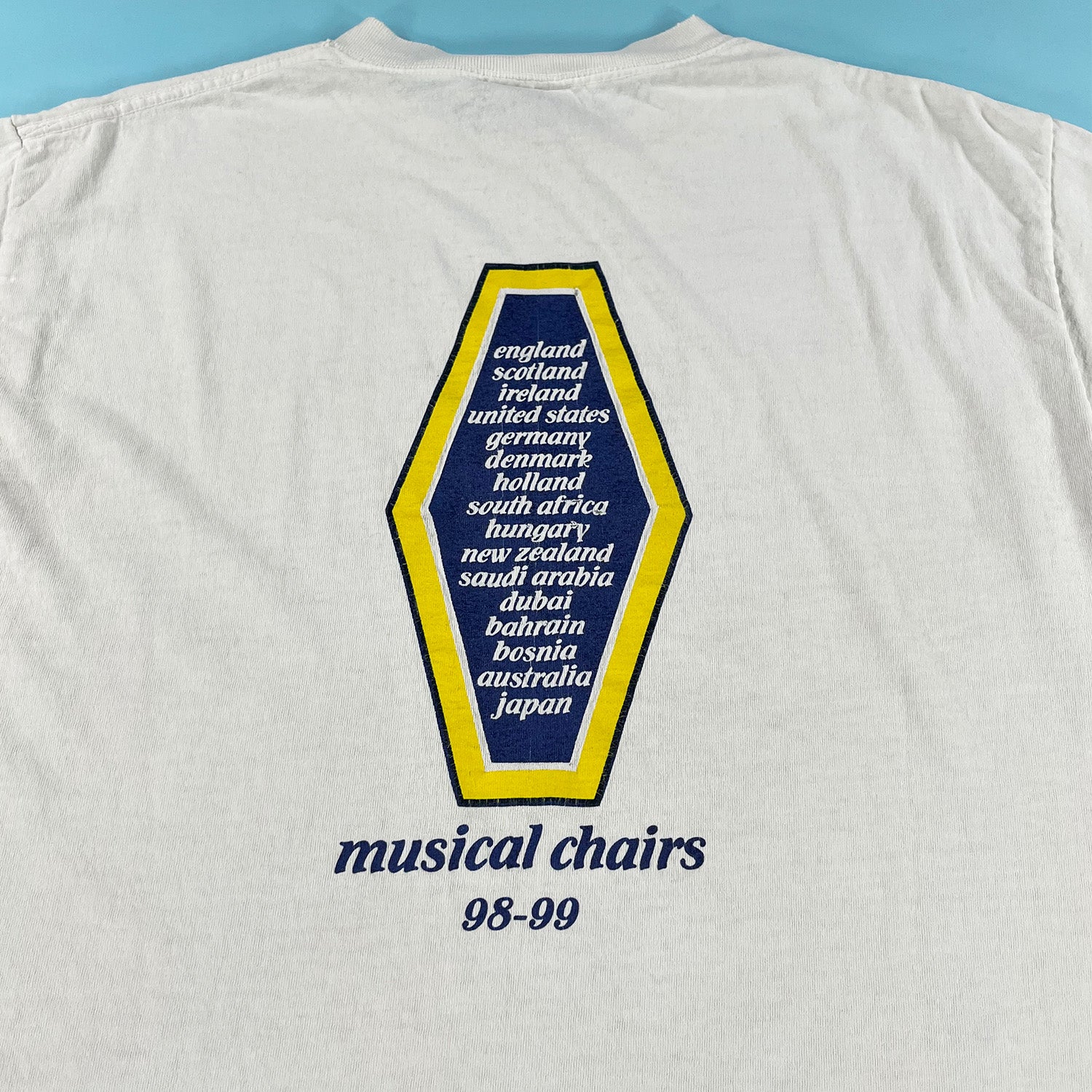 1999 Hootie & the Blowfish Musical Chairs tour tee L