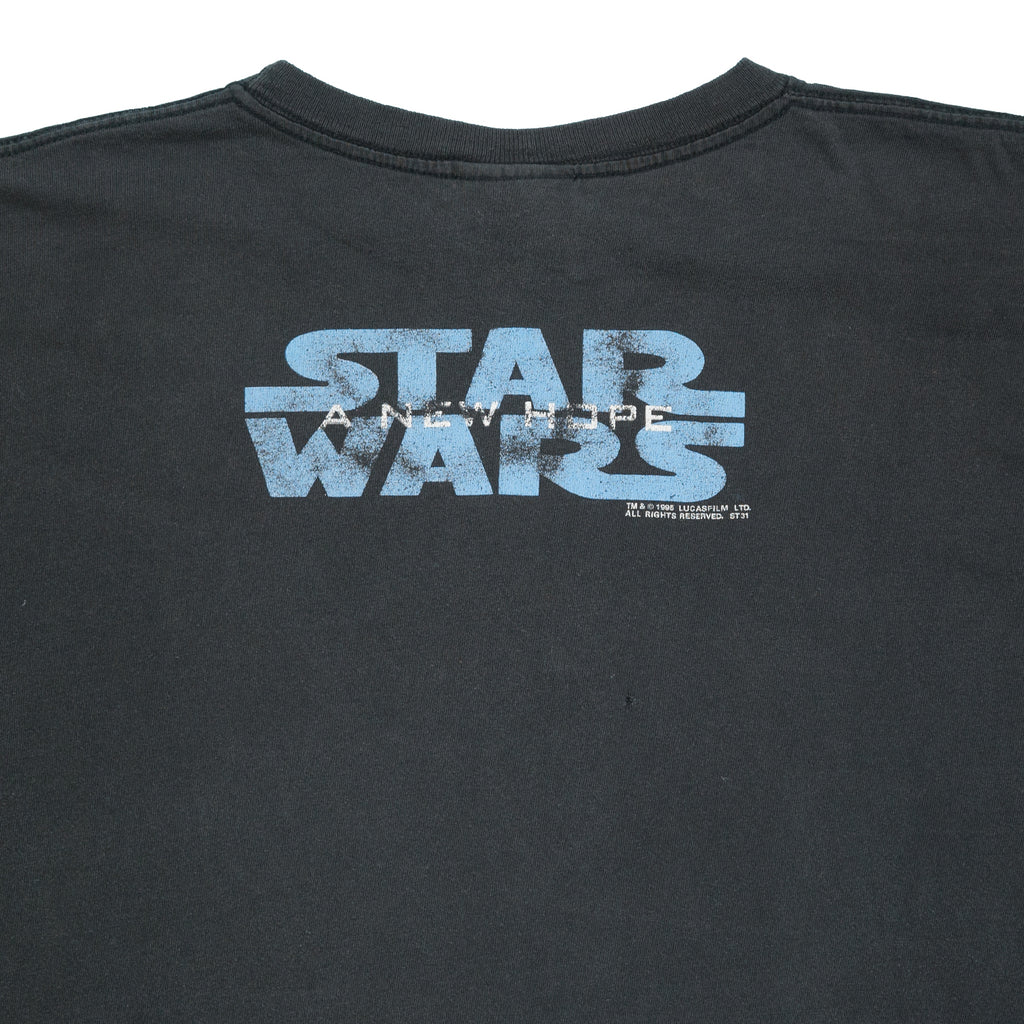 1995 Star Wars A New Hope Darth Vader movie promo tee XL