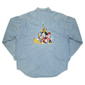 Vintage Disney family embroidered denim shirt XL