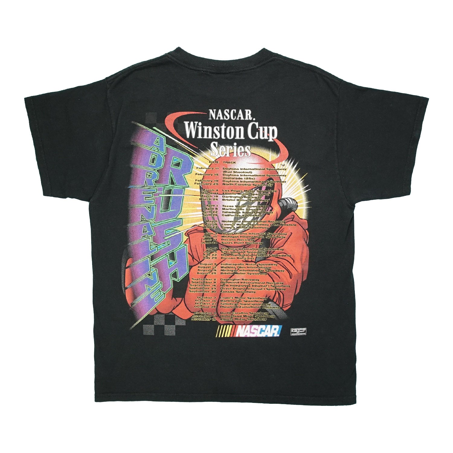 2001 Nascar tour Winston Cup Adrenaline Rush racing tee L