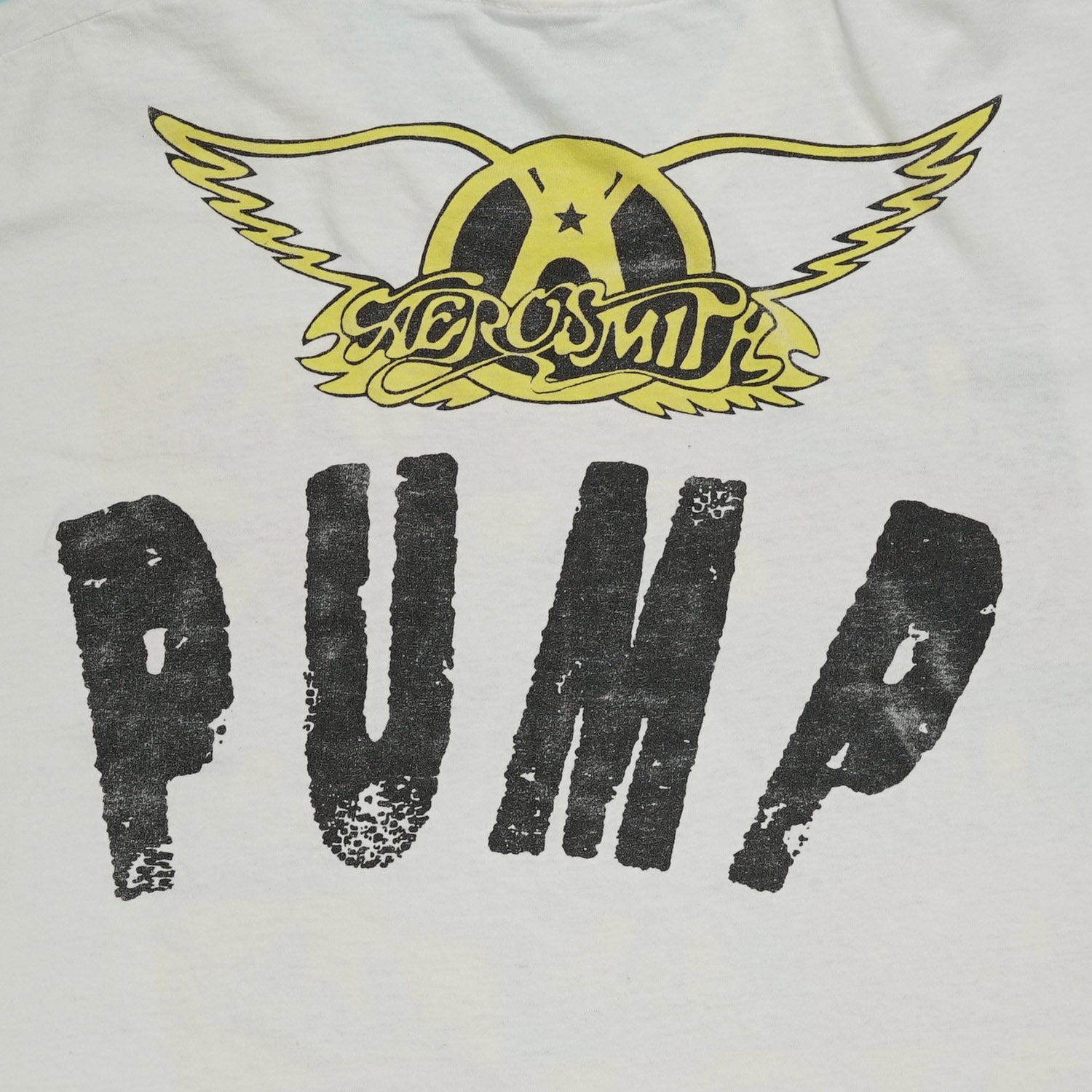 1989 Aerosmith PUMP Warhol graphic band tee XL