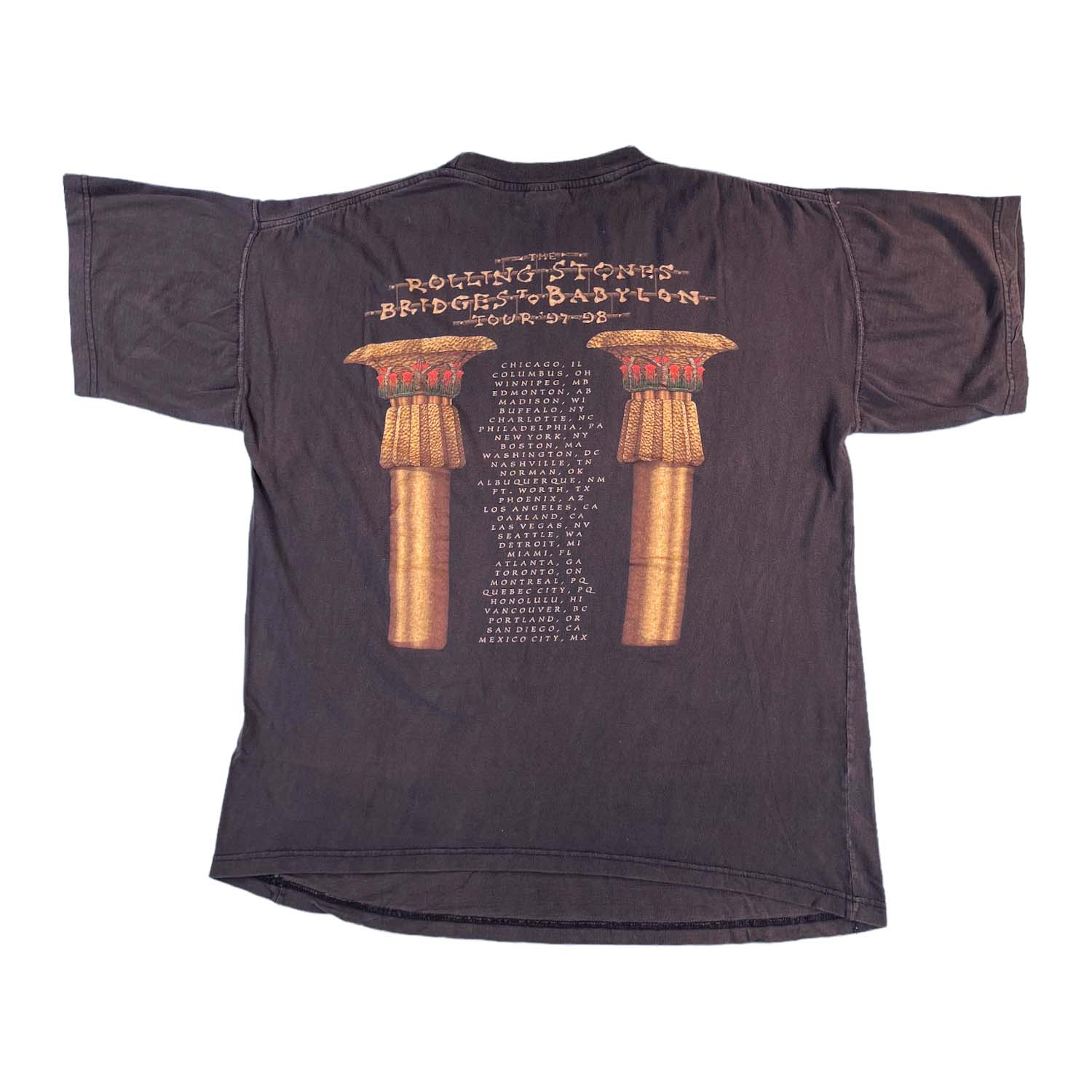 1997 Rolling Stones Bridges to Babylon tour tee XL