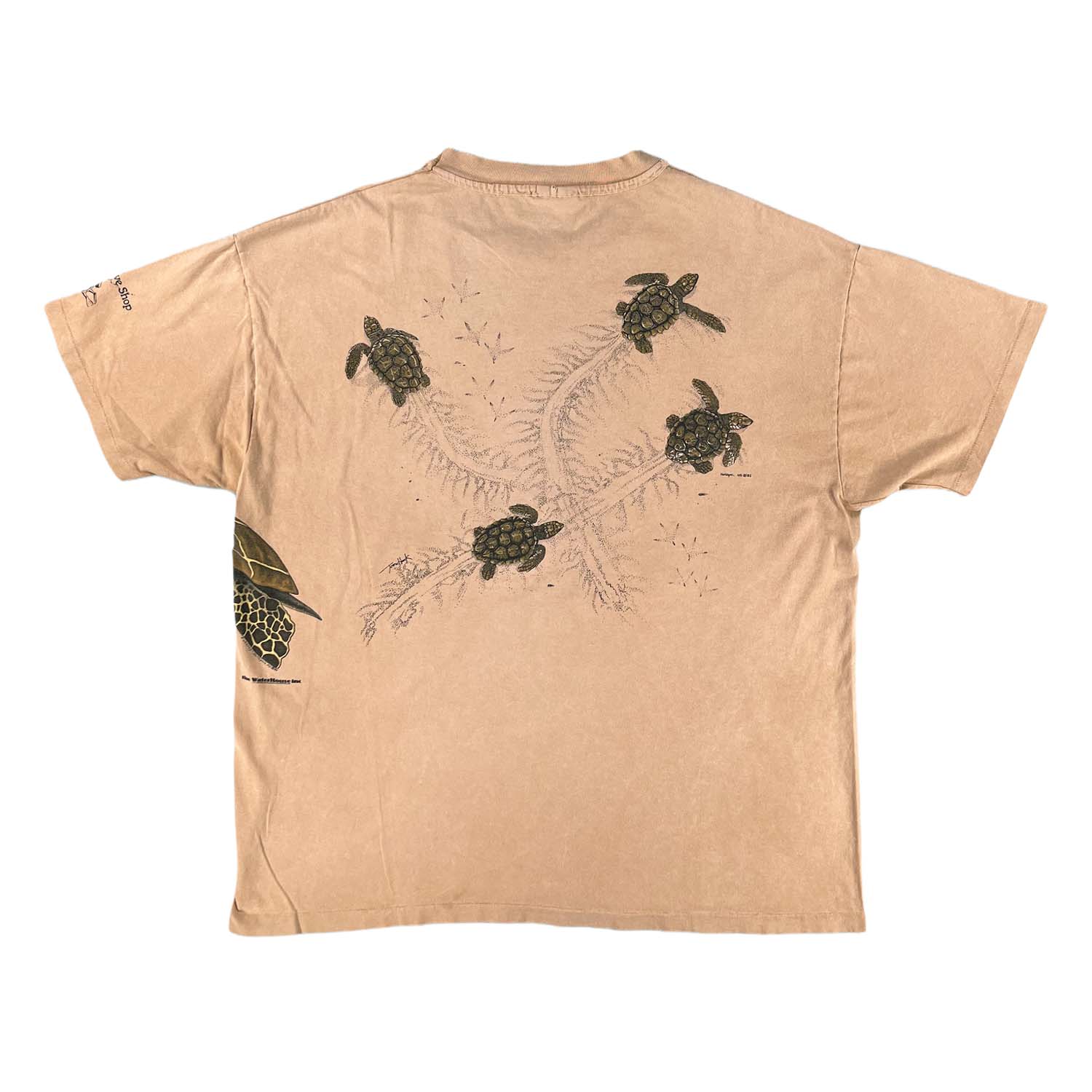 '90s Sea Turtle Harlequin nature tee L/XL